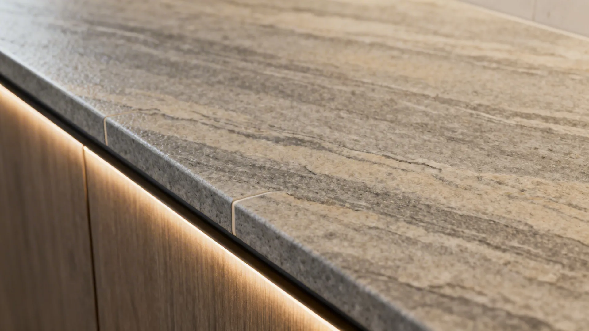 Textured stone-look porcelain that adds grip and warmth