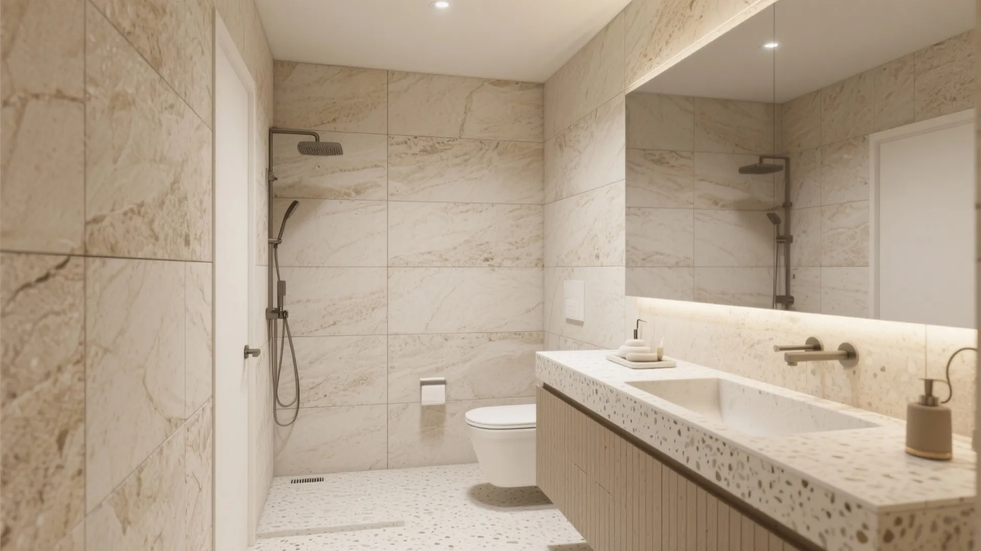 Seamless Waterproof Panels That Mimic Stone or Tile