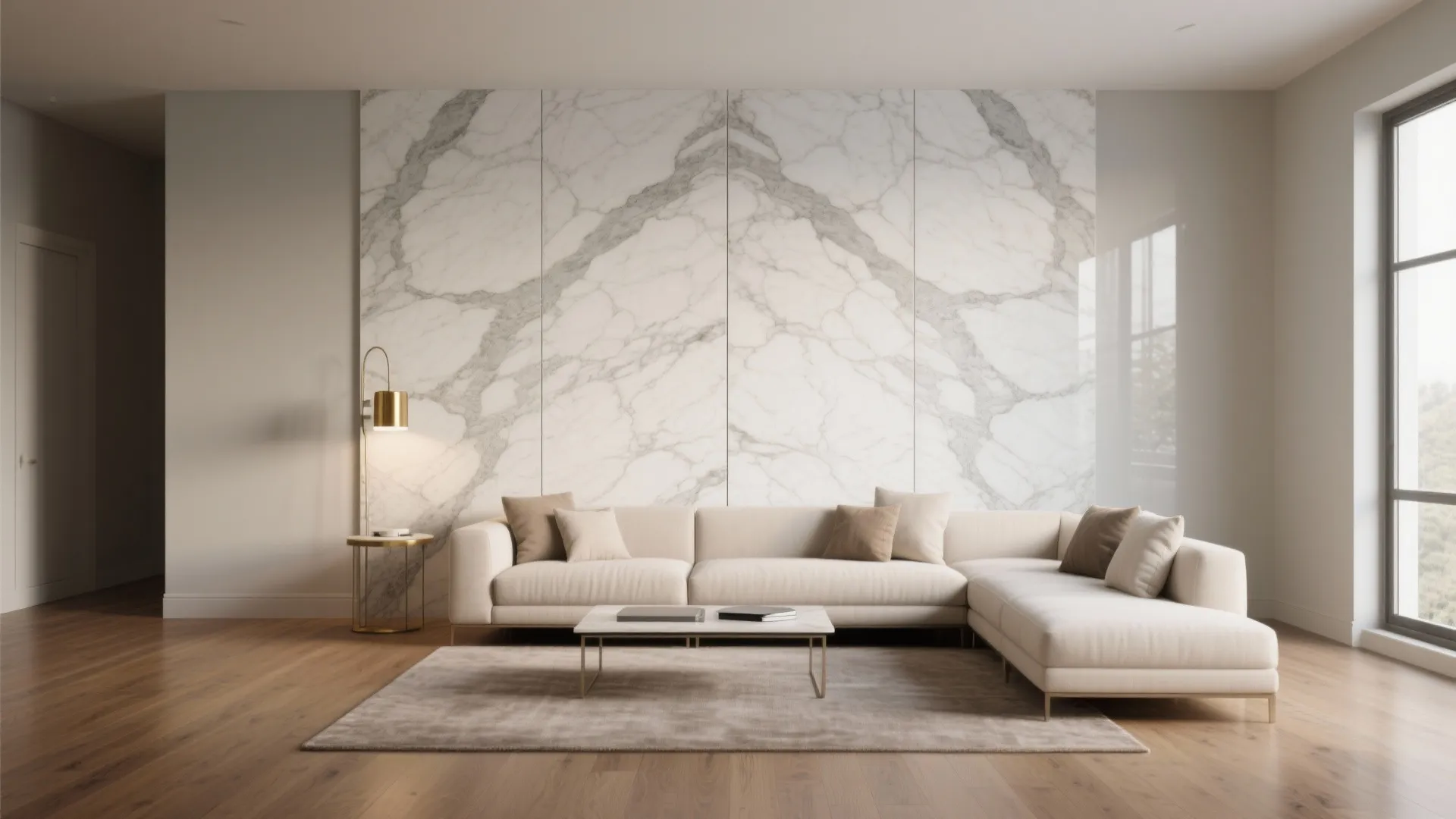Stone-look porcelain: marble veining with real-life practicality