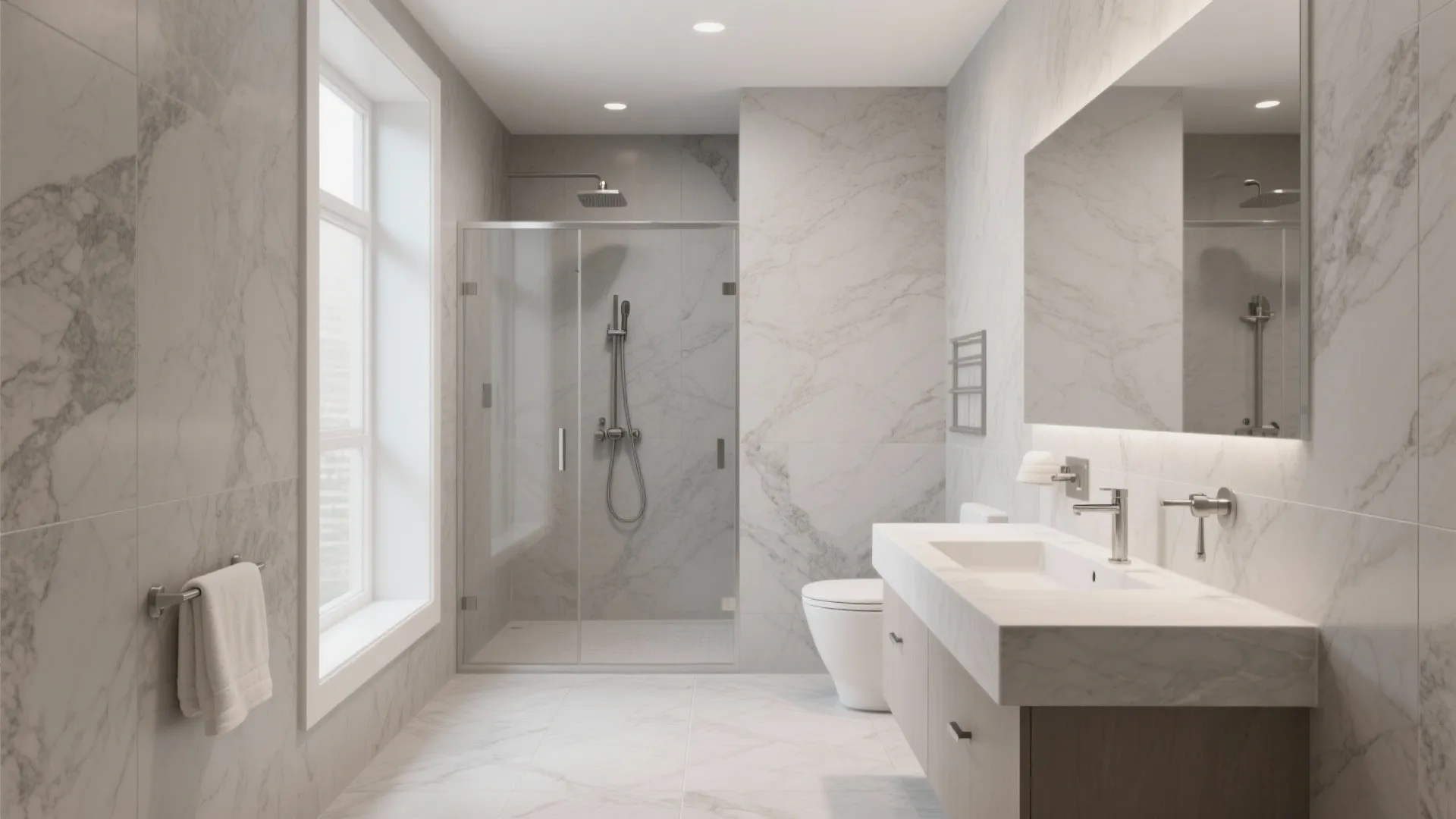Stone-look porcelain: calm, cohesive, low maintenance