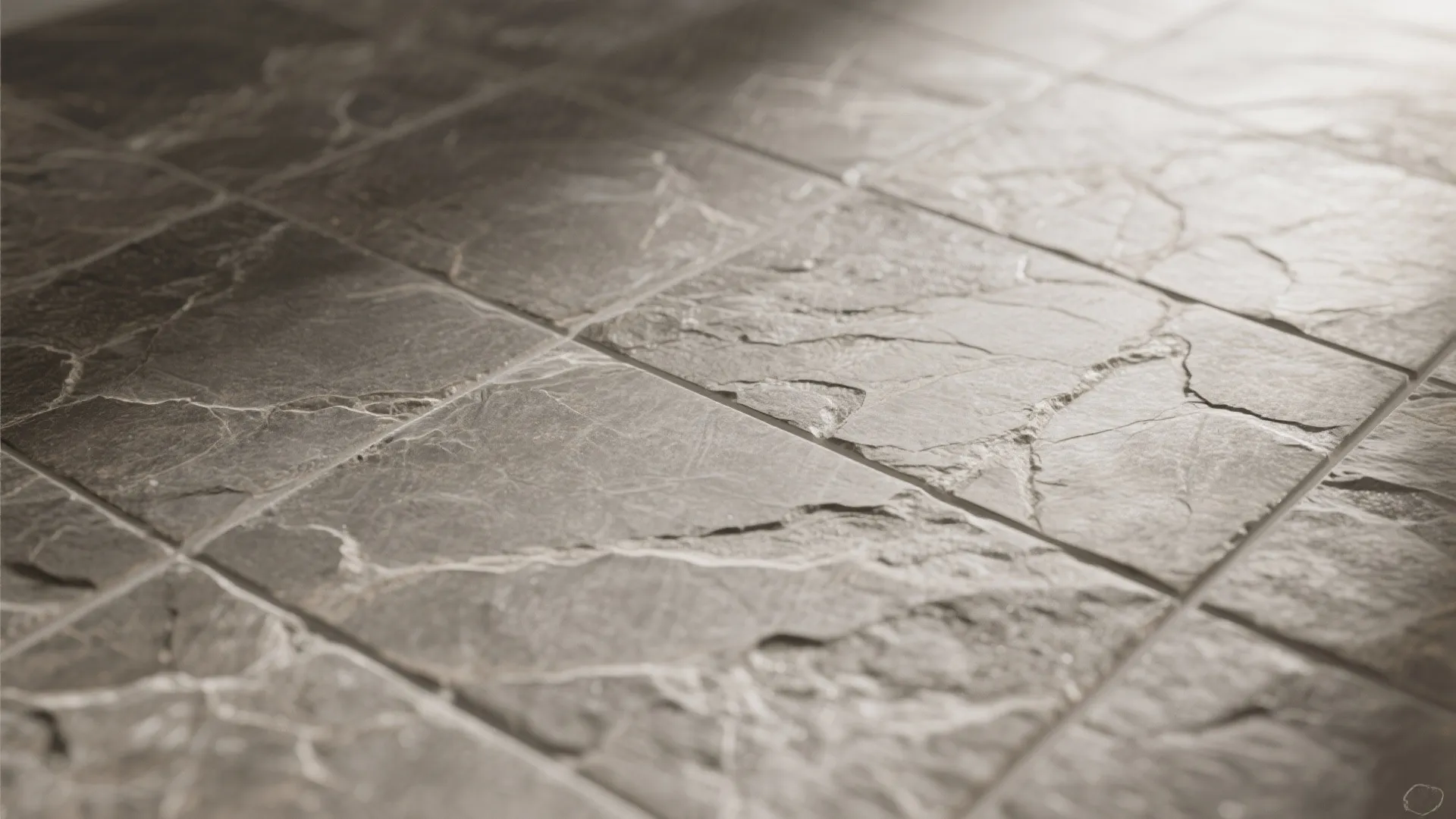 3. Textured stone-look porcelain for warmth