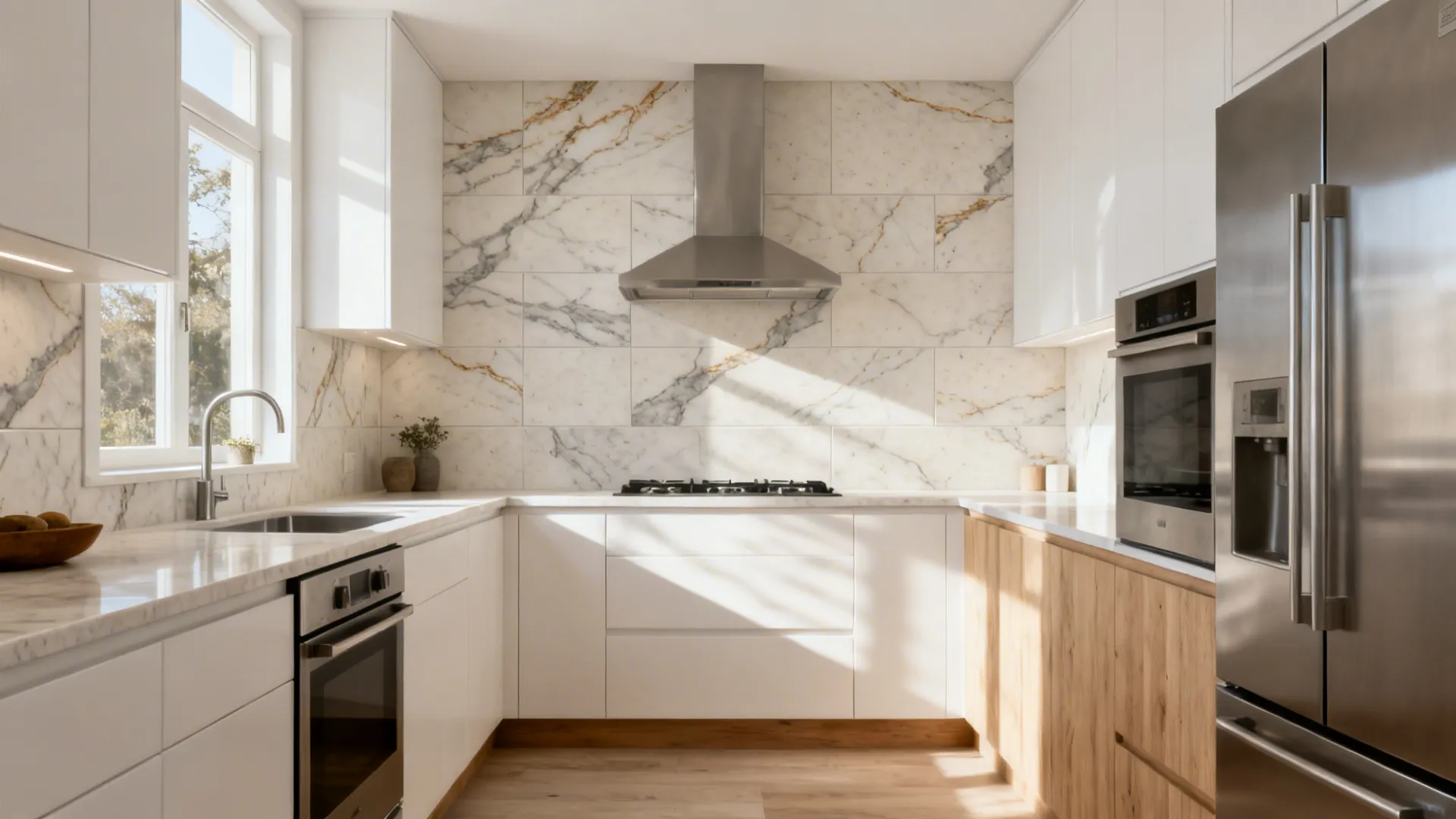 Stone-Look Porcelain for a Natural, Photo-Ready Backdrop