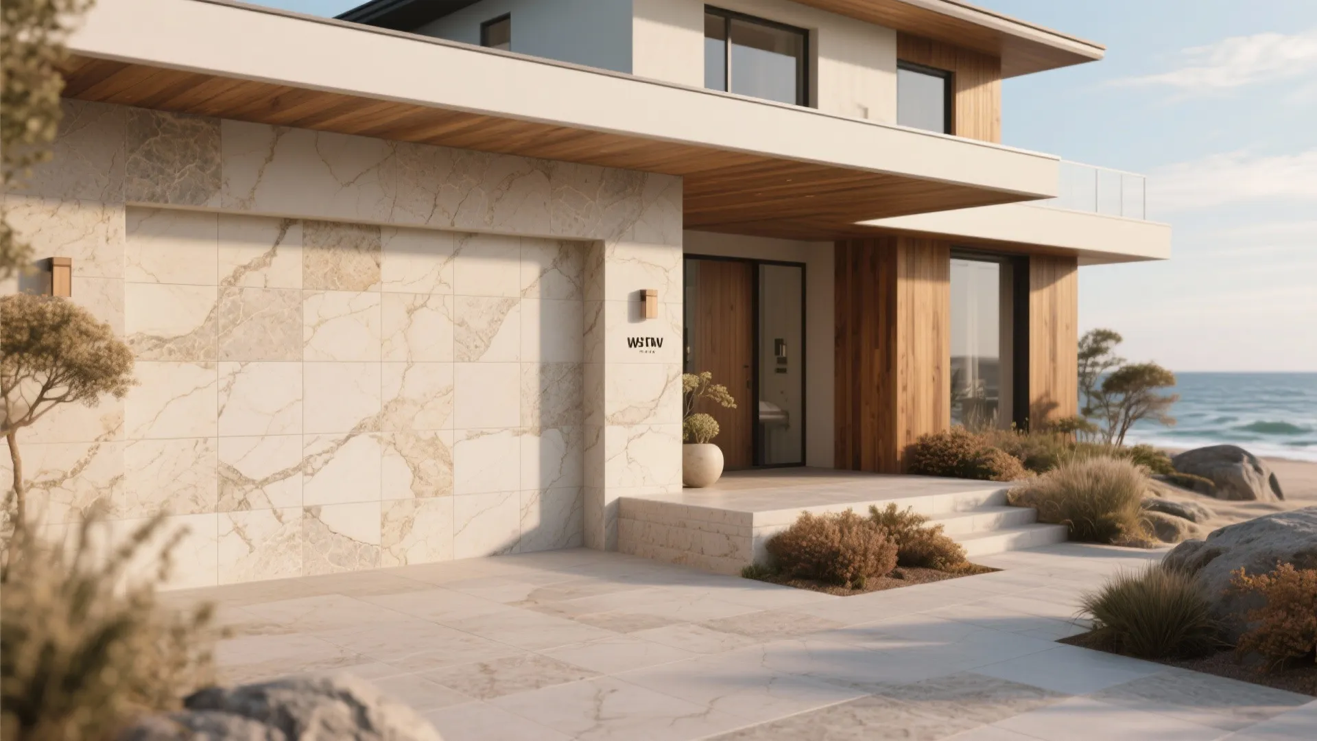 Natural Stone-Look Porcelain