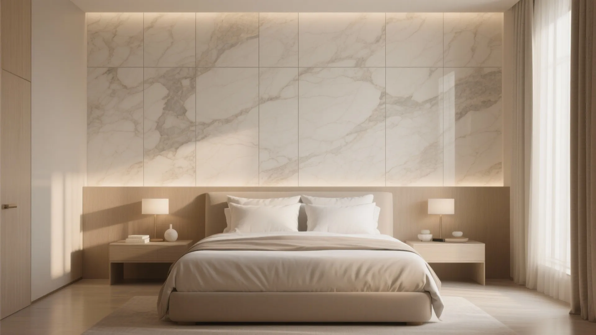 Large-Format Stone-Look Slabs for a Seamless Calm