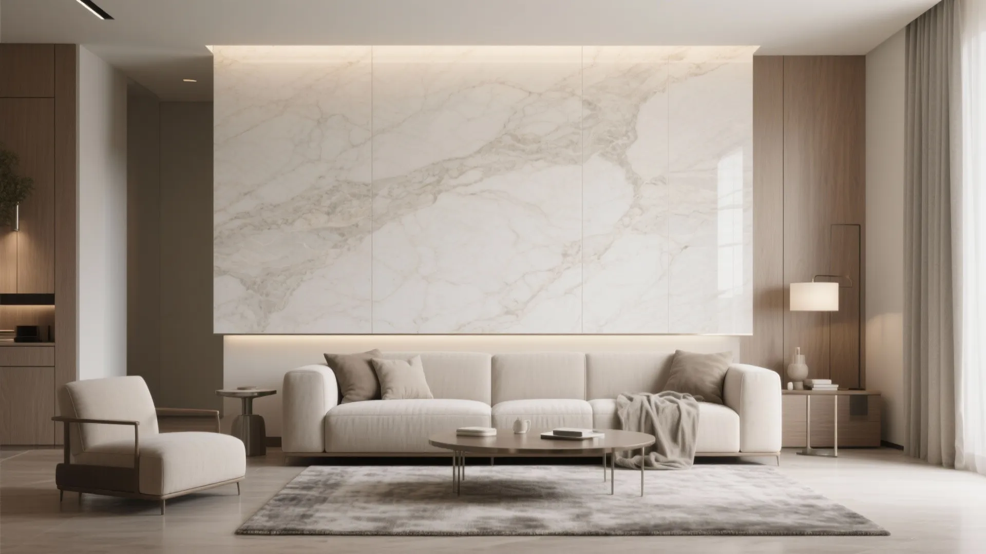 3) Stone-Look Sunmica for Luxe Without the Weight