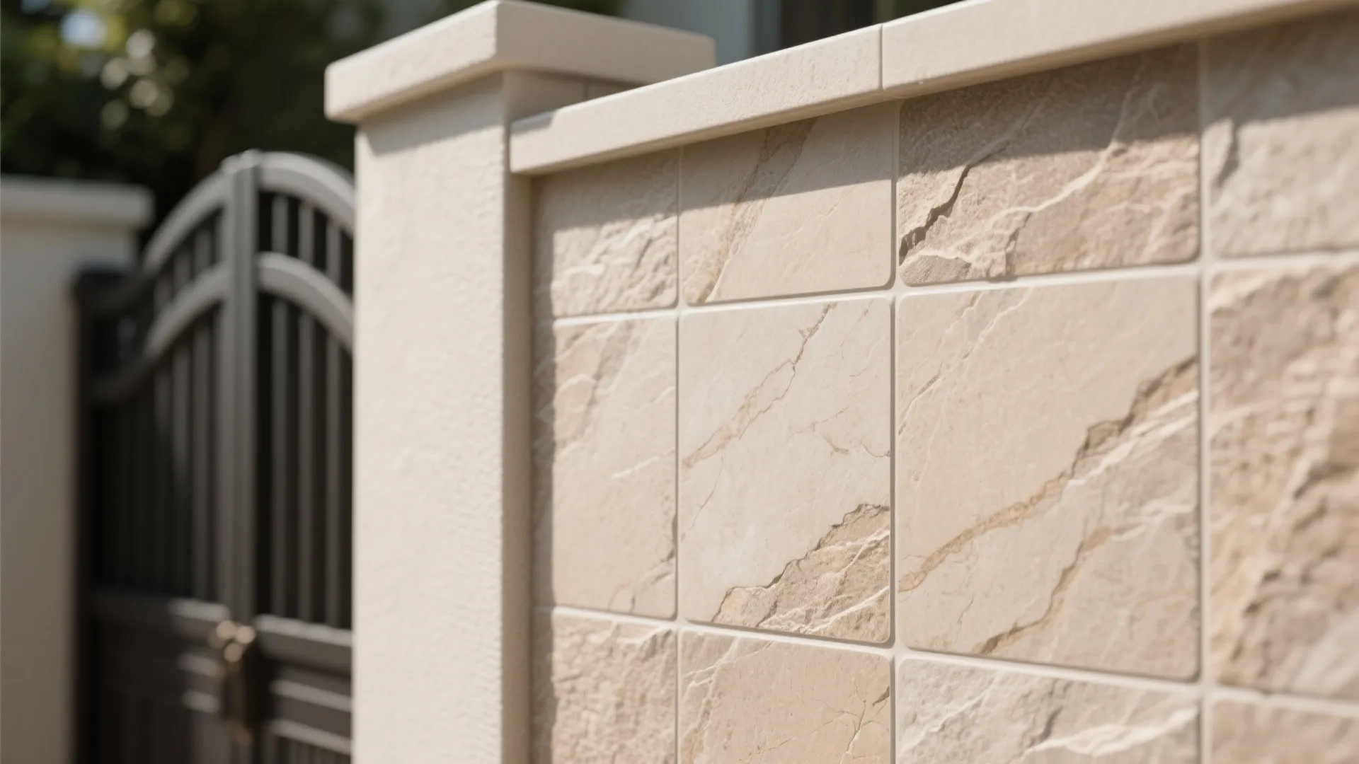 Minimalist Stone-Look Porcelain for a Calm Entry