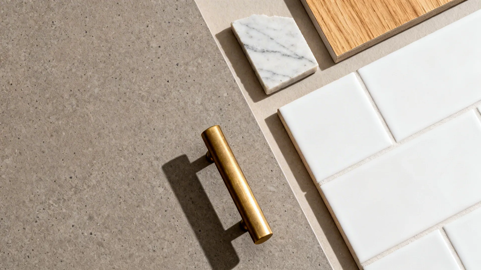 Concrete- and stone-look laminates for a luxe contrast