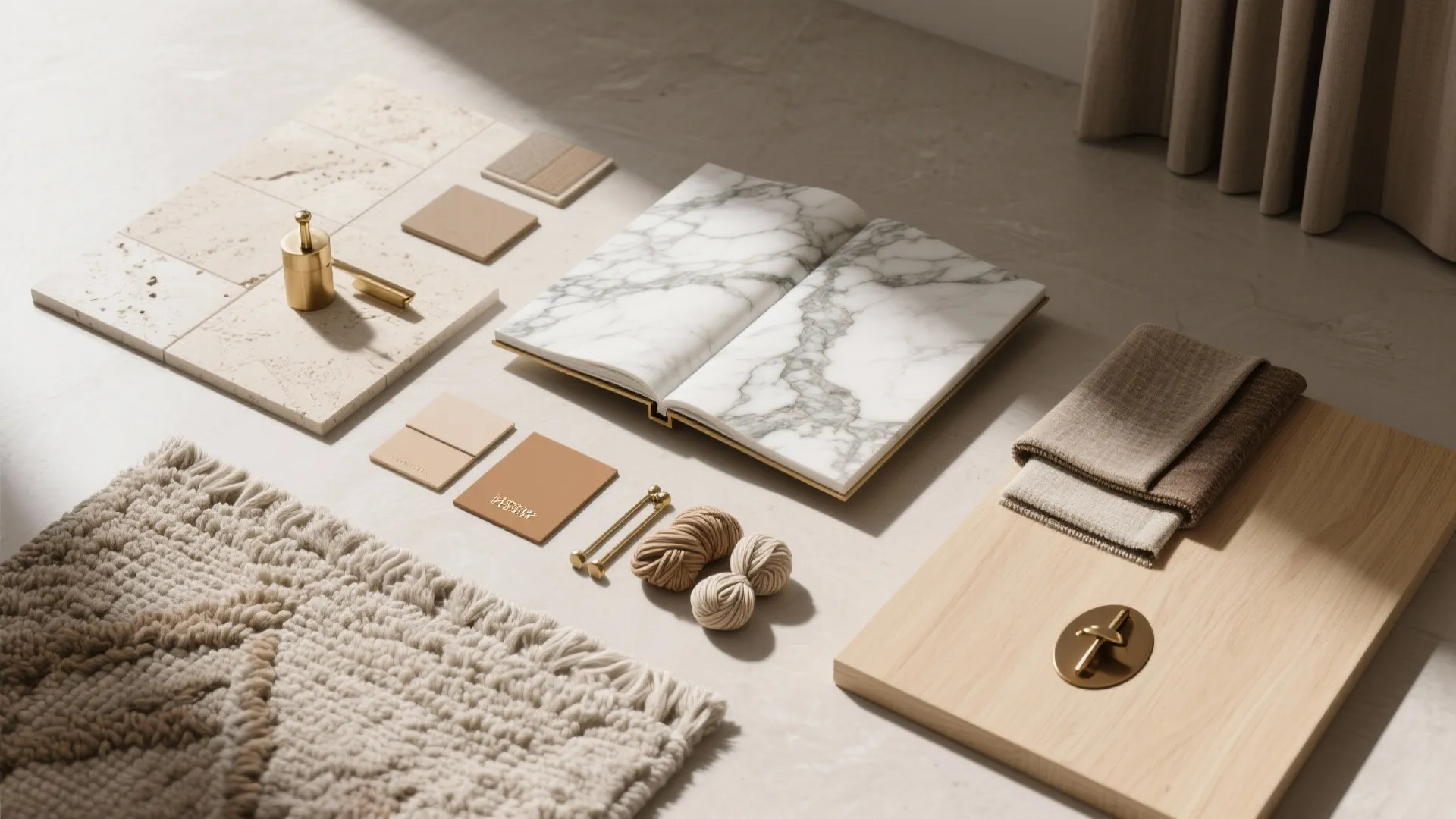 Statement Stone, Metals, and Plush Underfoot