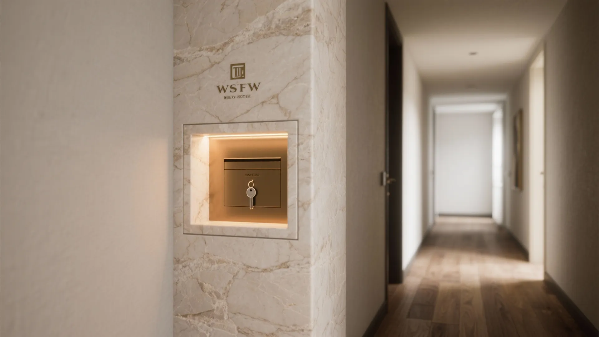 Stone-Clad Pillar with Integrated Shelf Niche