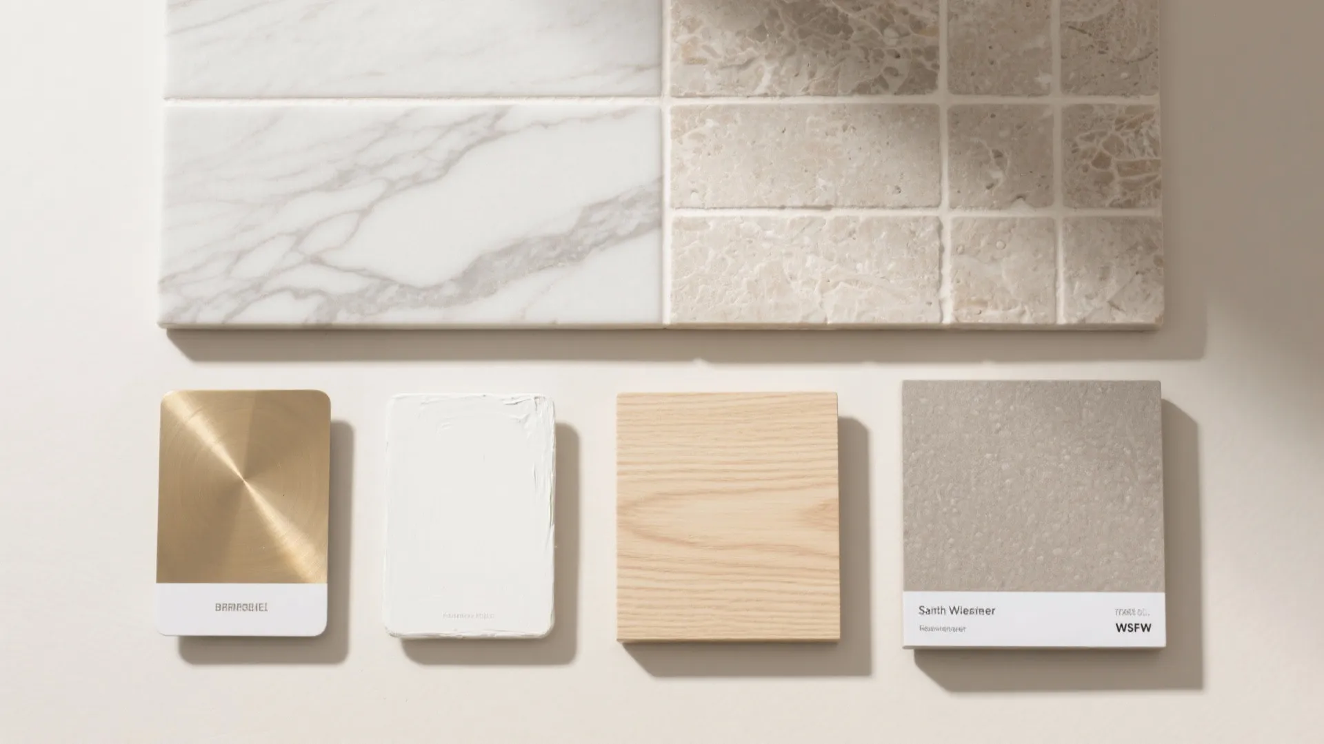 5) Stone-look porcelain in soft, low-contrast veining