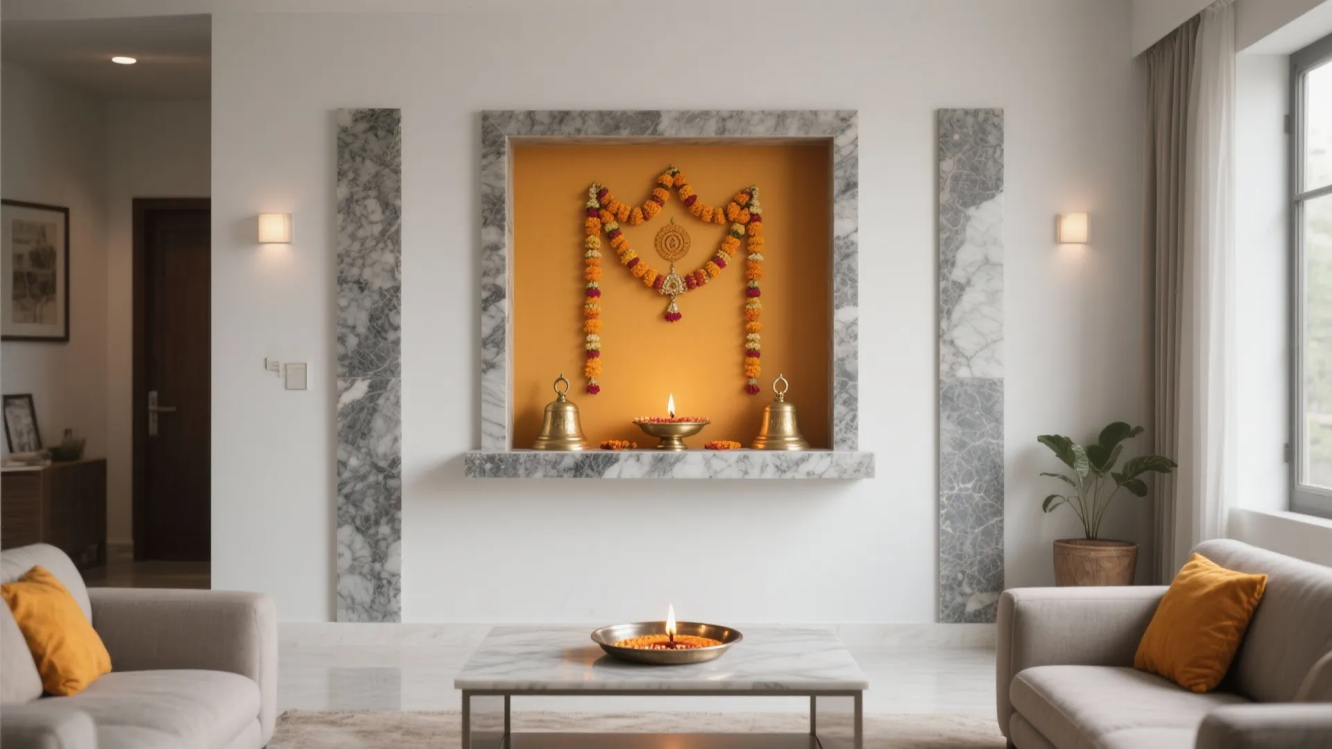 Stone or engineered stone gopuram pilasters