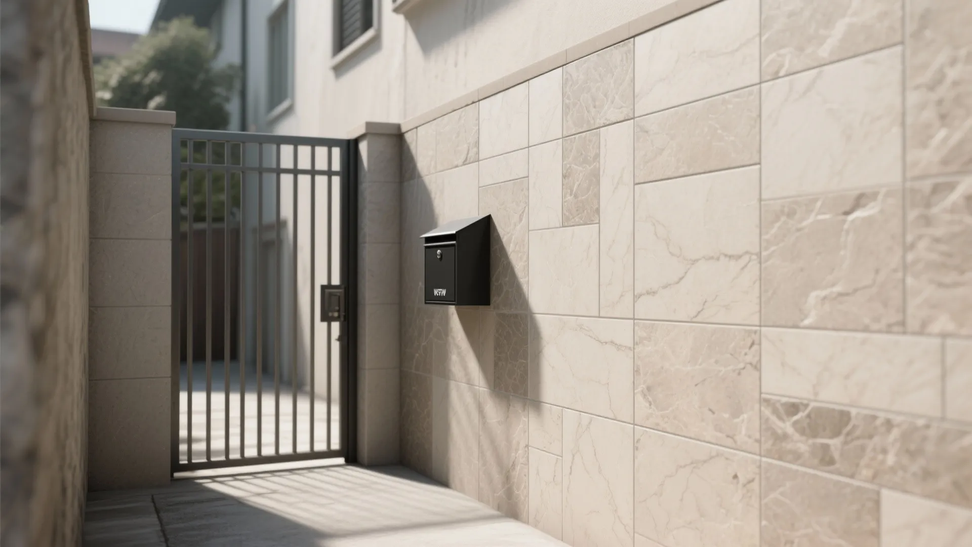 Minimalist Stone-Look Porcelain for a Calm Entry