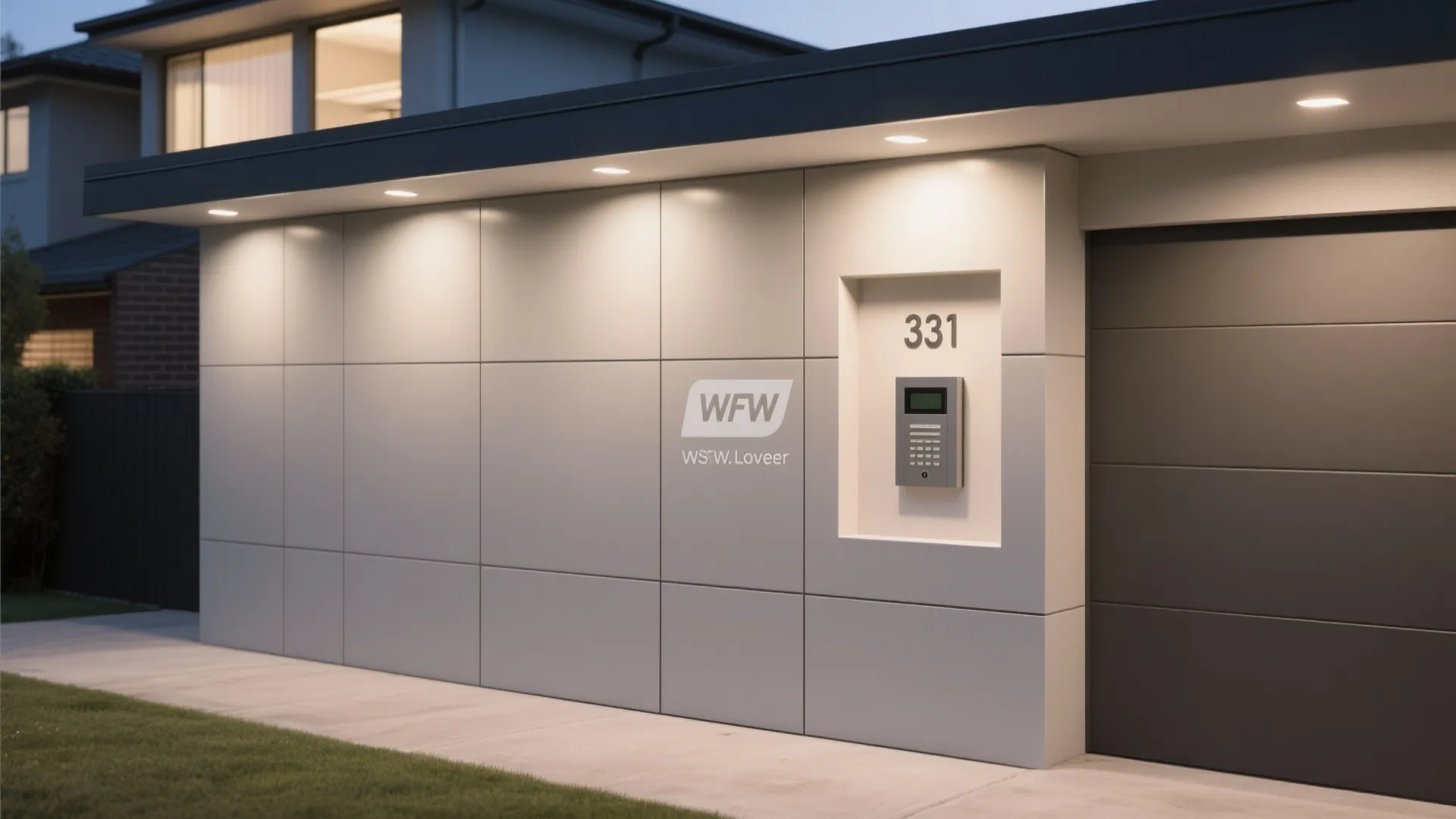 Stone or Porcelain Cladding with Shadow Gaps