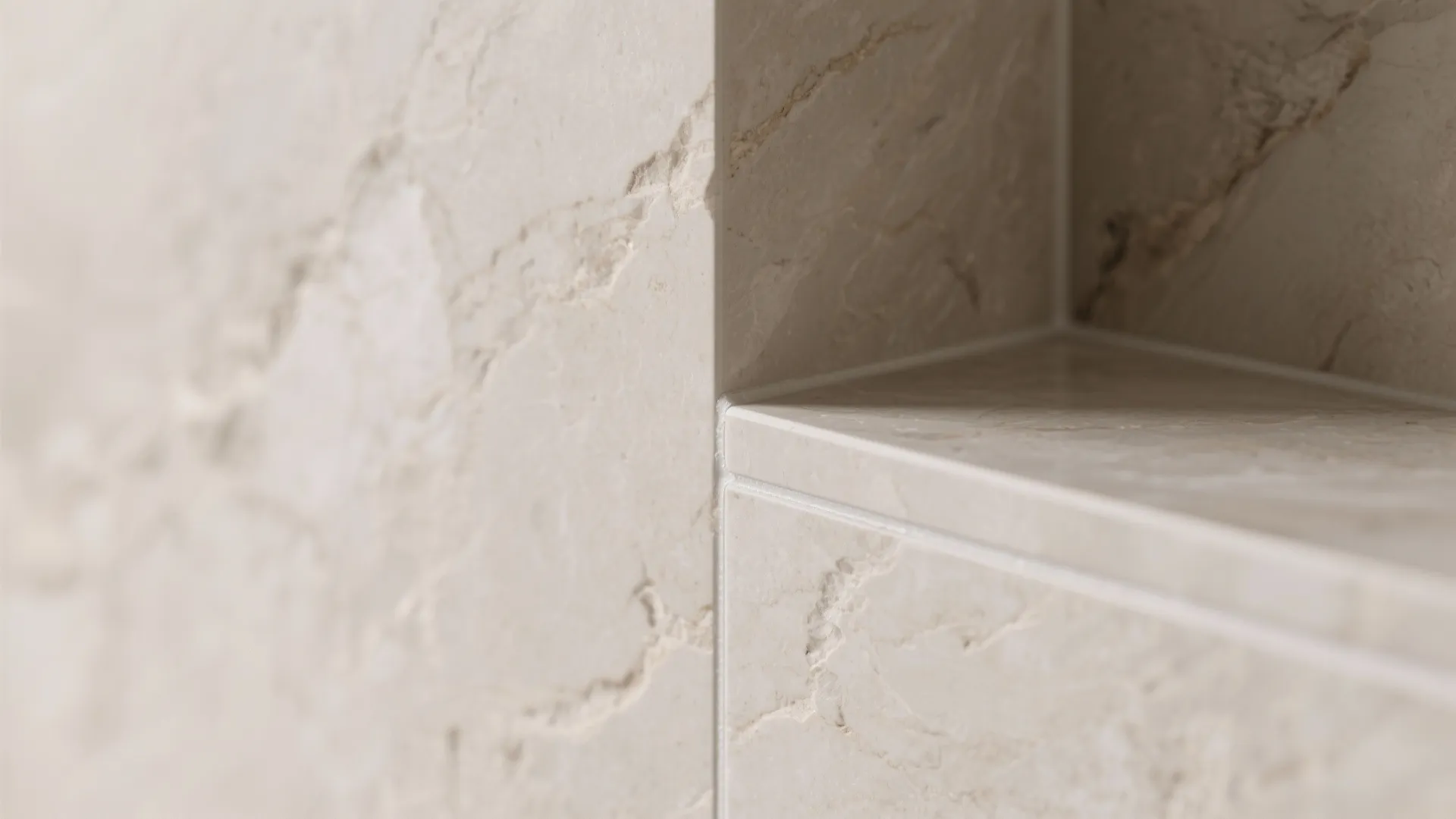 5) Stone-Look Porcelain with Niches
