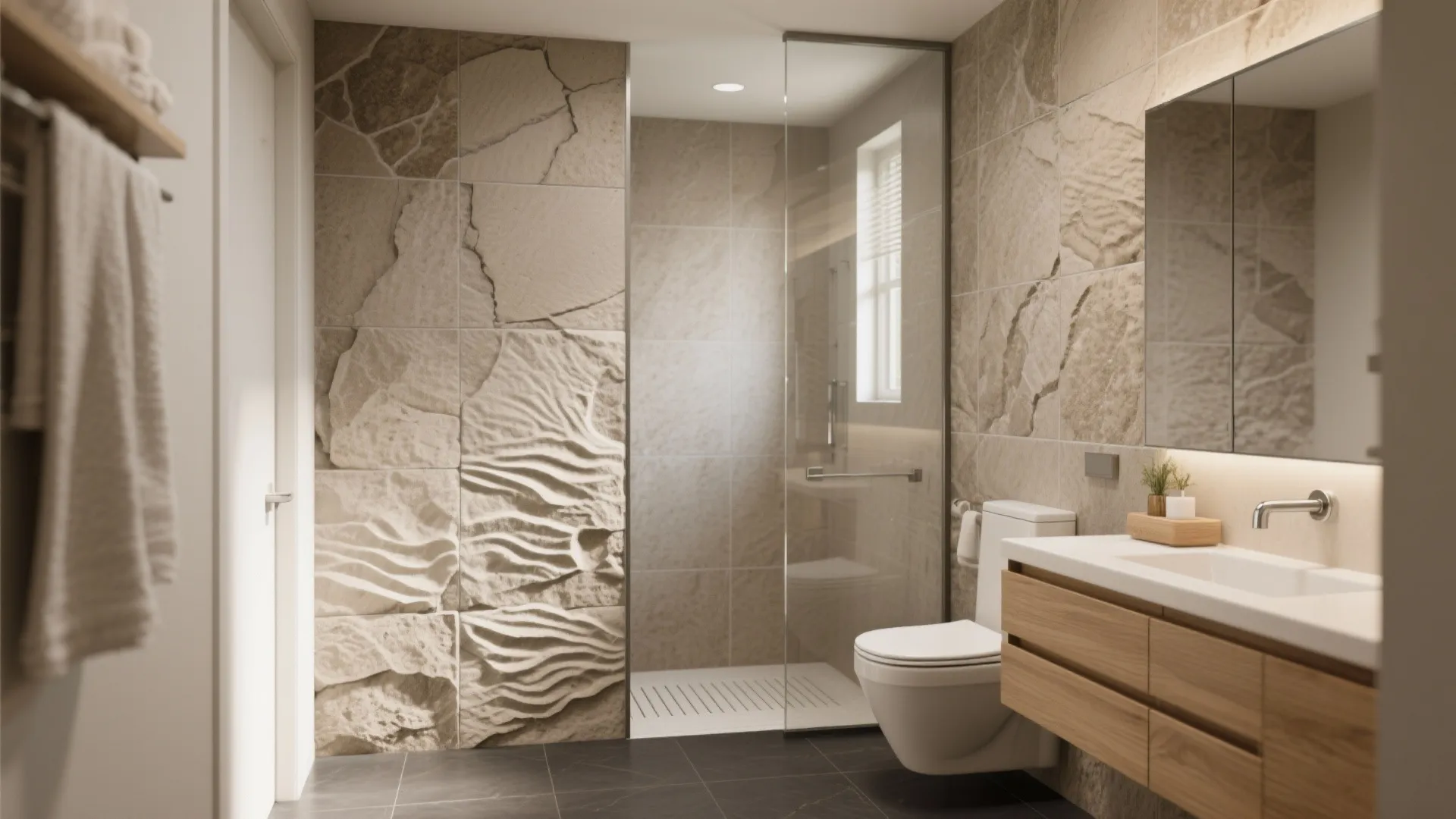 Stone-Look 3D Relief For Spa Calm