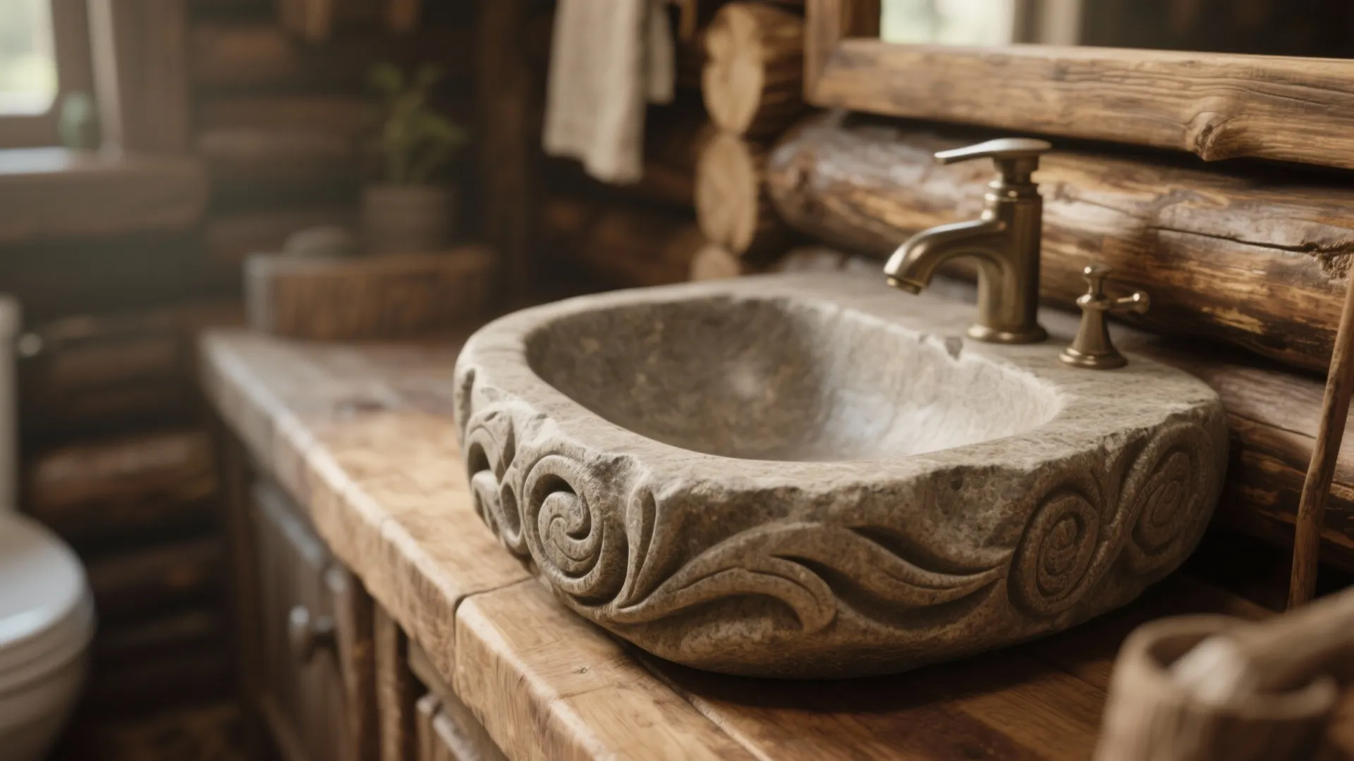 3. Stone Sink Basin
