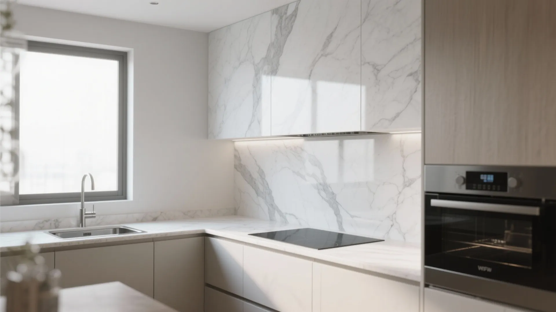 2. Full-Height Stone Slab