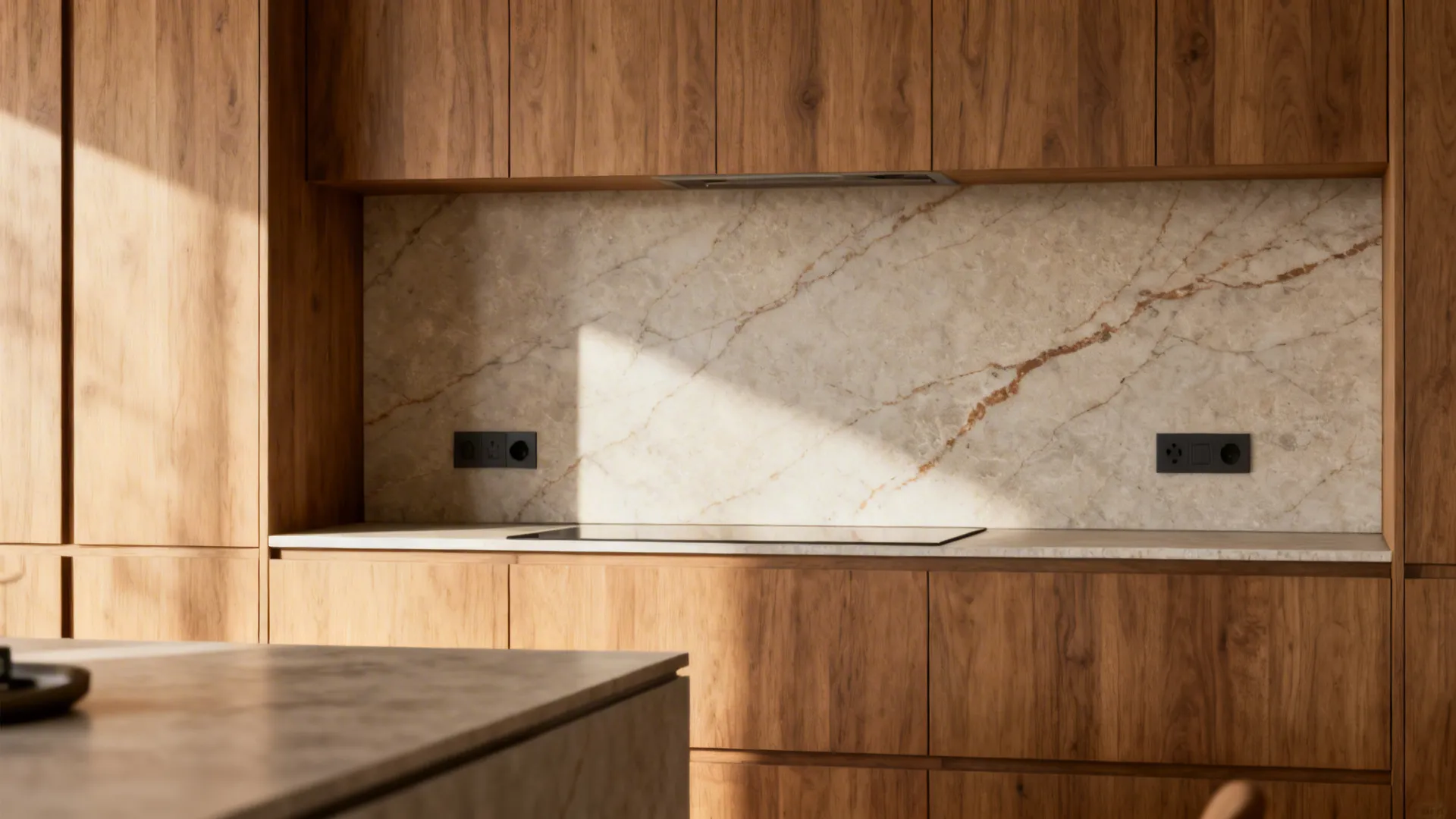 2. Textured natural stone slab