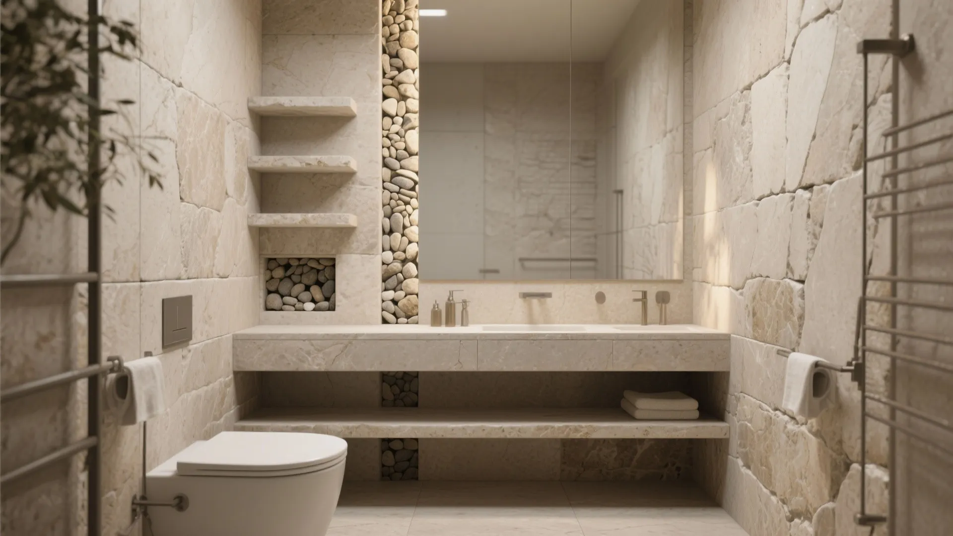 Small Stone Bathroom Ideas — 5 Cozy Inspirations: Five practical and stylish small stone bathroom ideas I use to make tiny baths feel luxe and lived-in