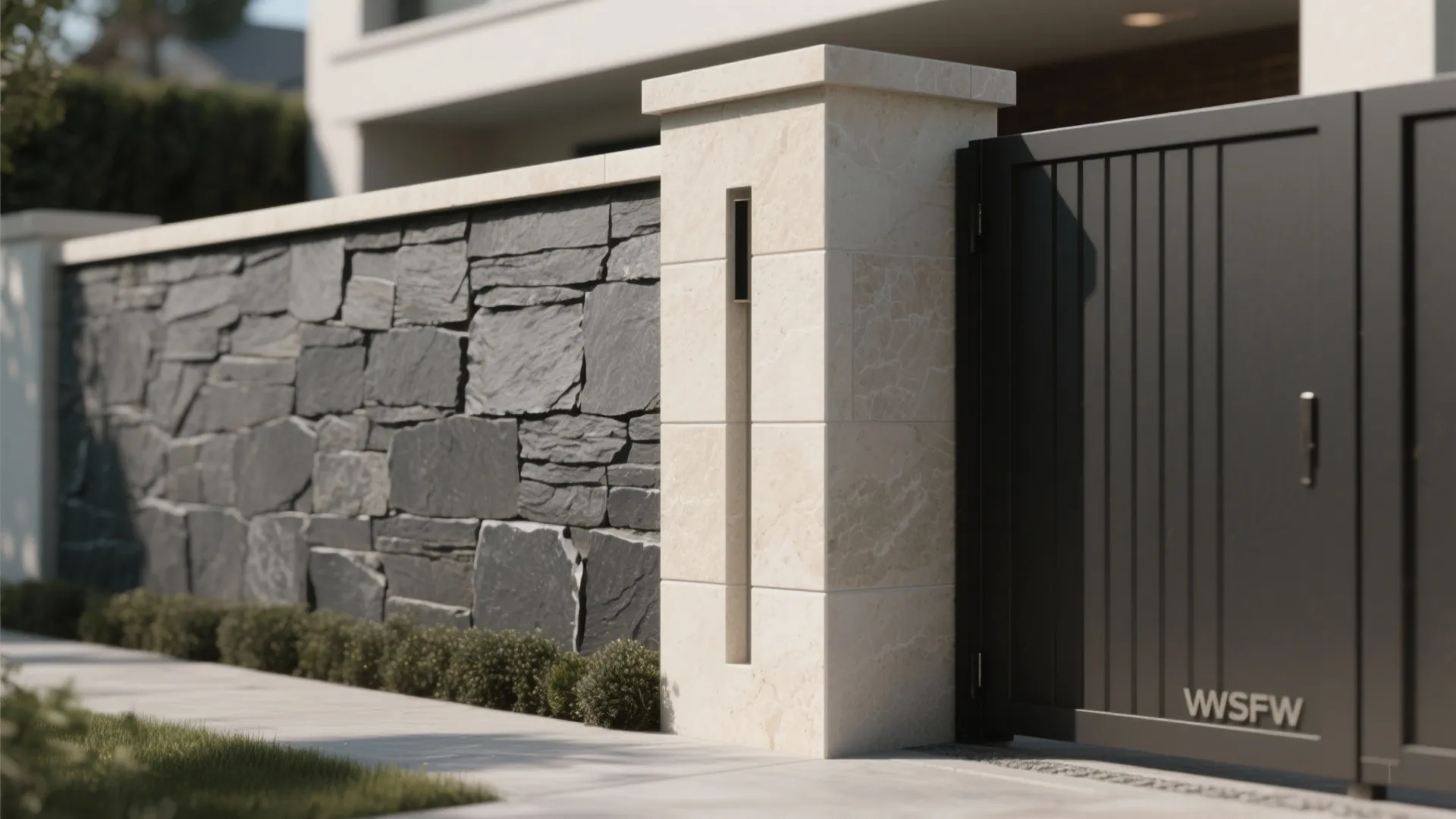 Natural stone and textured finishes