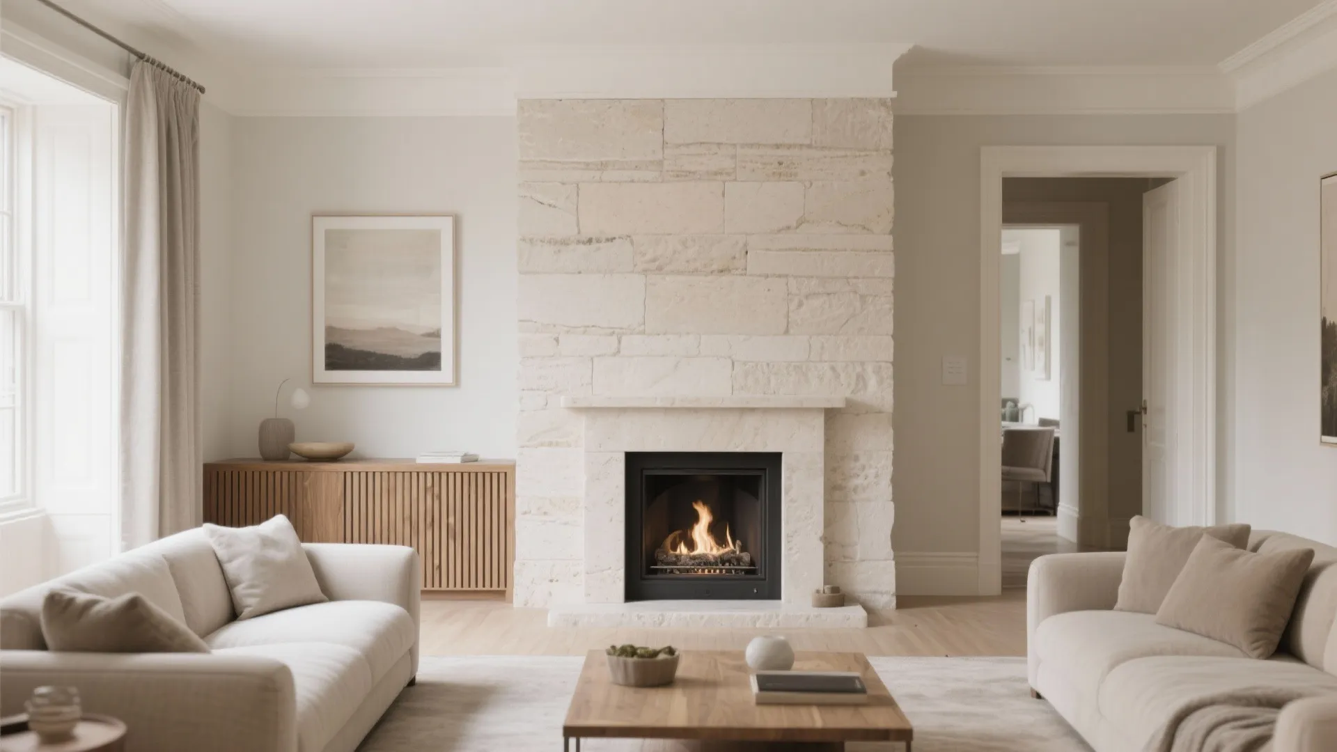 Serene Stone and Timber Palette