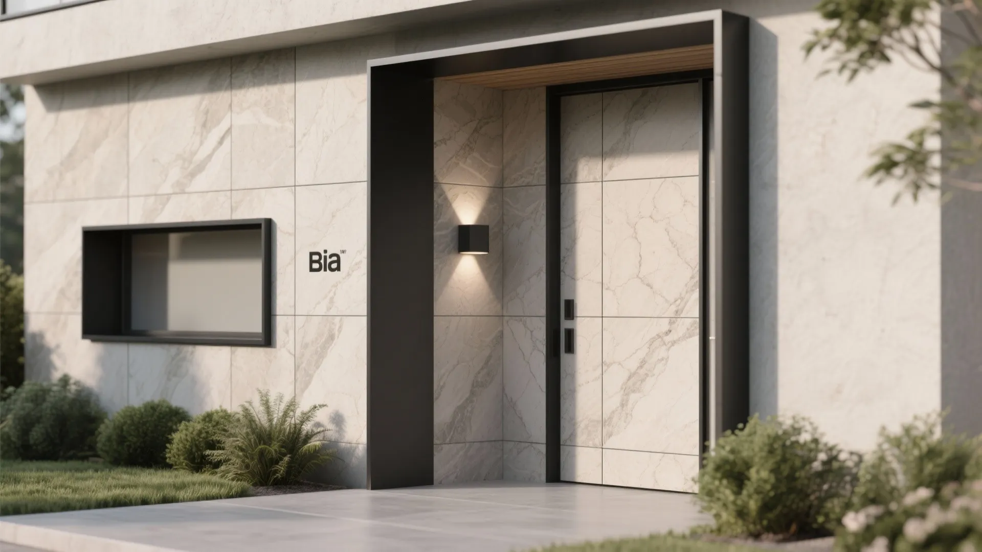 Stone-Look Porcelain with Metal Trims