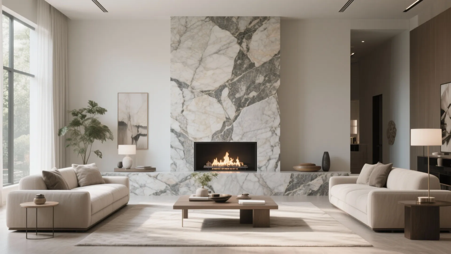 7. Stone Veneer for a Luxe Look