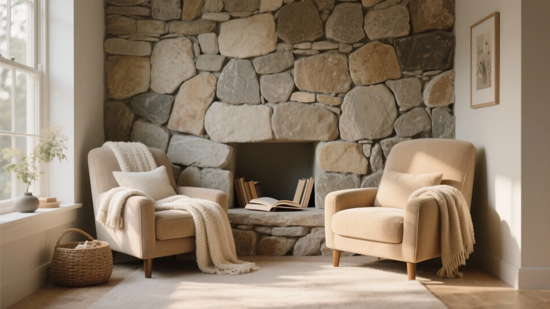 Stone Veneer Feature Wall