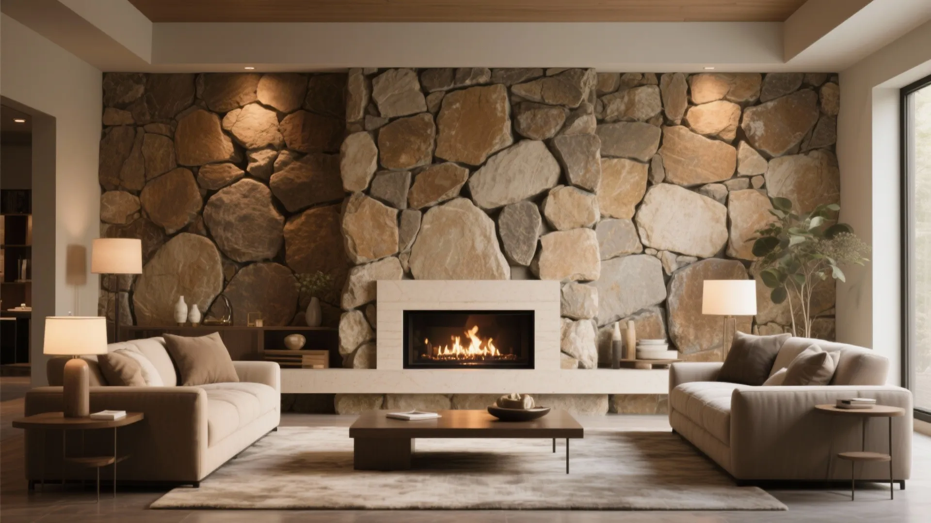 8. Stone Veneer Feature
