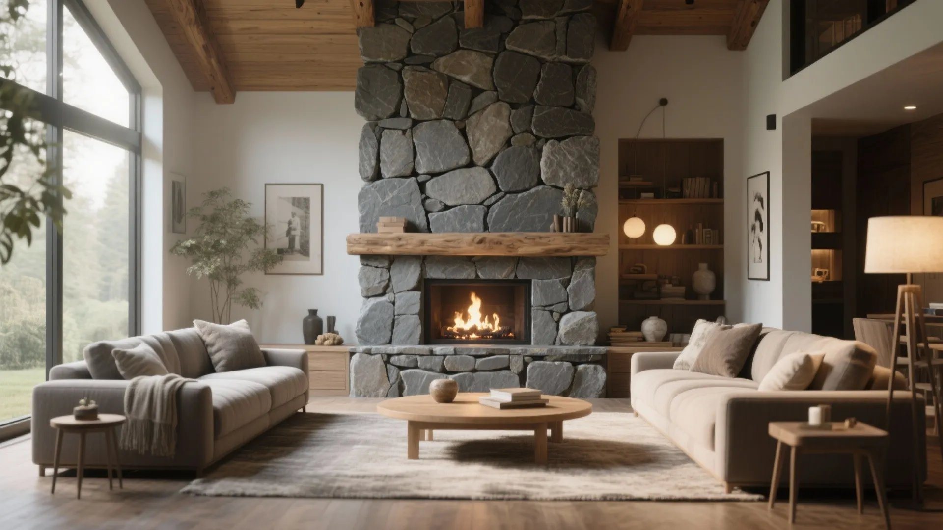 10. Stone Veneer Feature