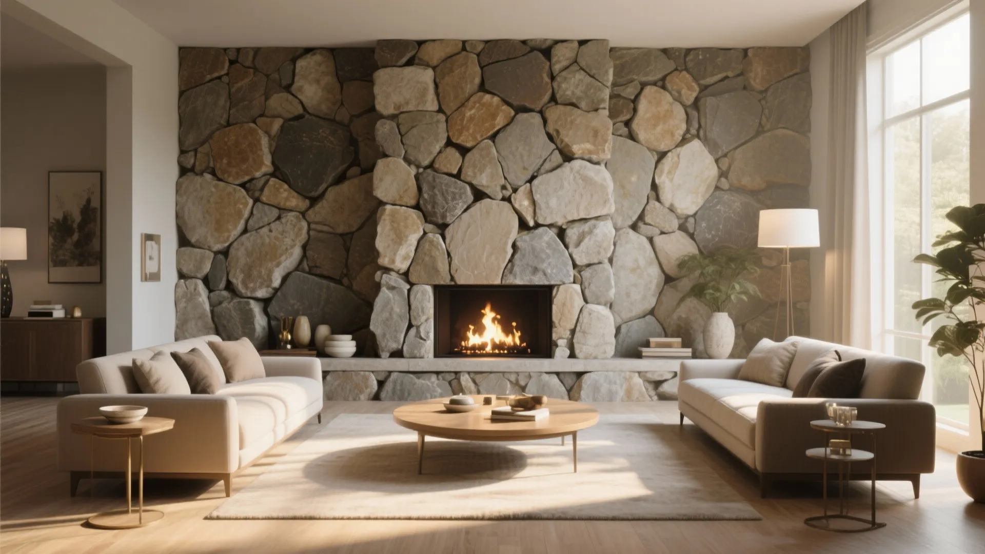 Stone Veneer Feature