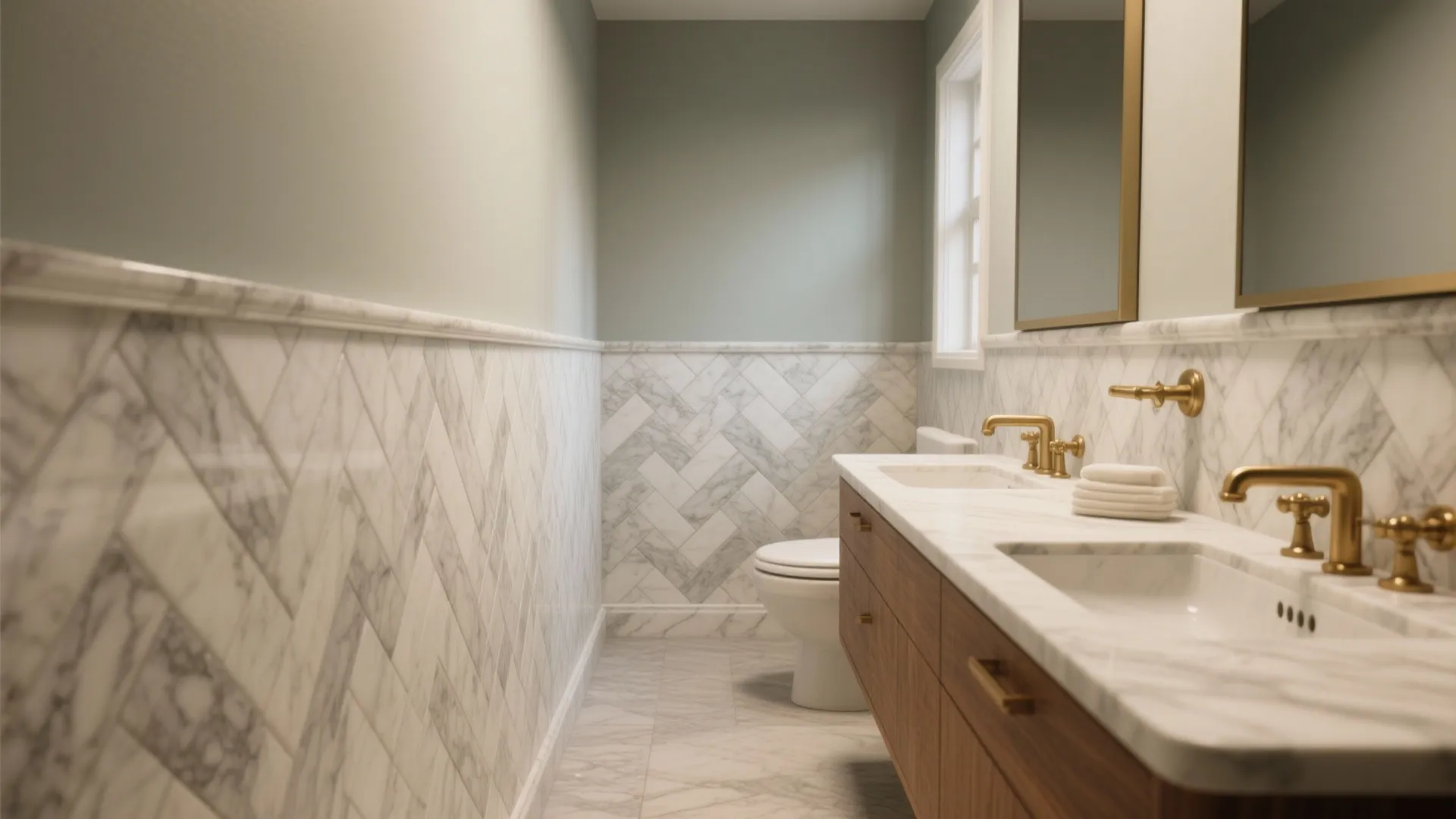 Stone Mosaic Wainscoting