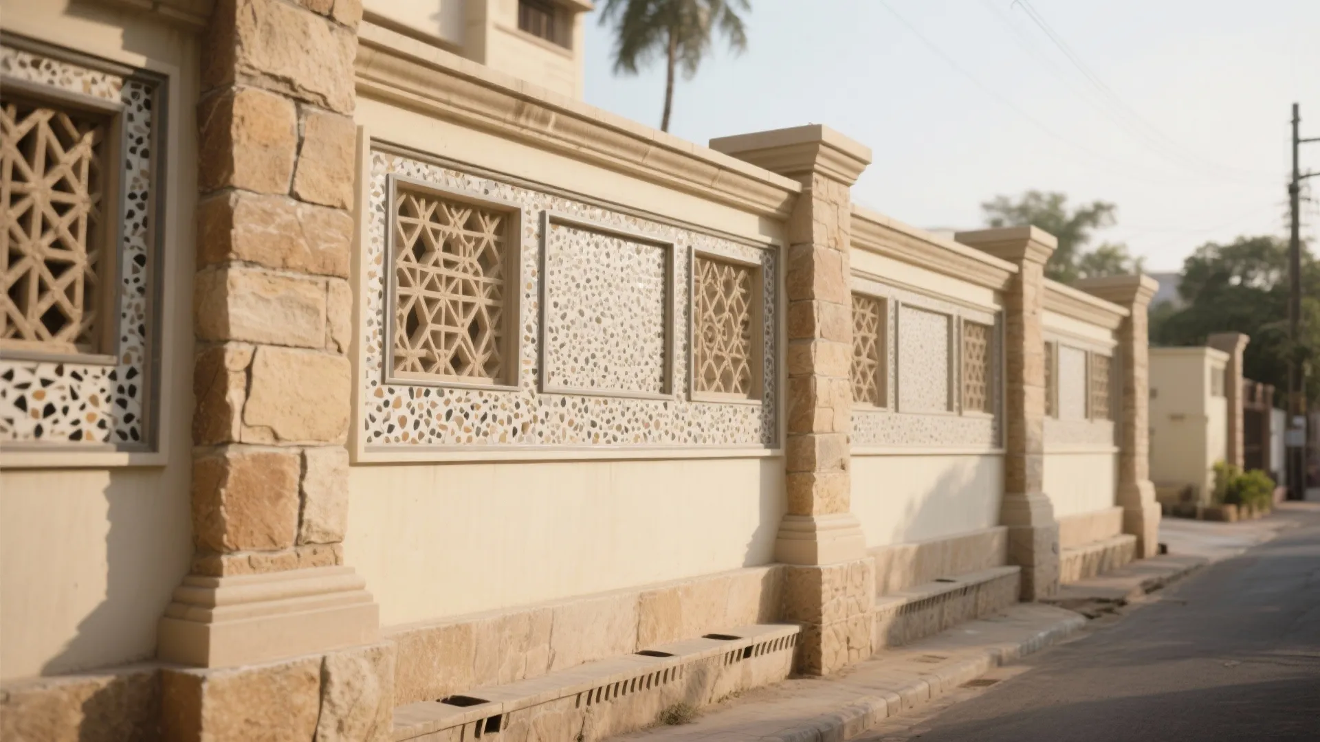 Stone and Terrazzo Jali That Ages Gracefully