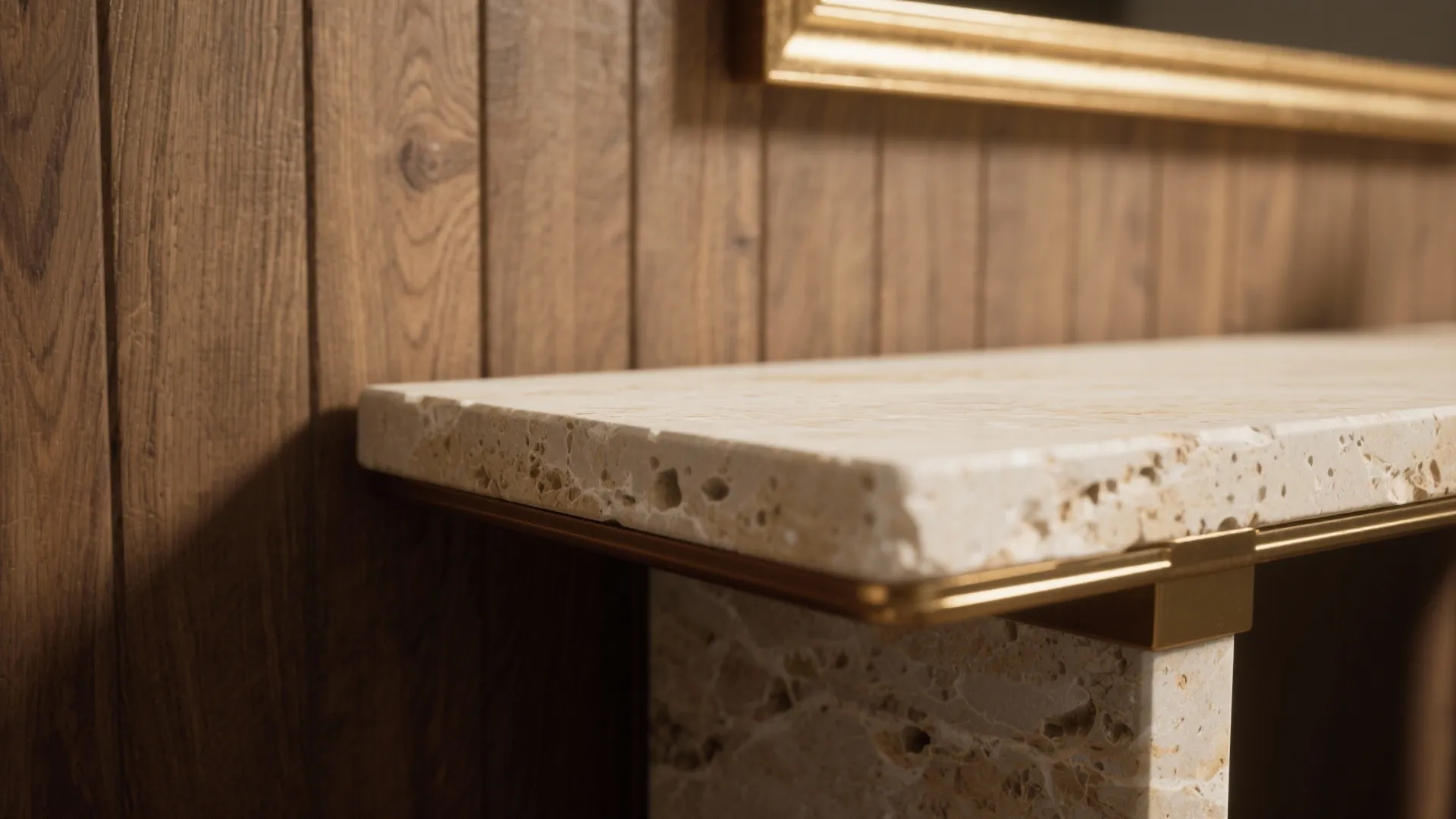 Material Contrast: Stone, Wood, and Soft Metals