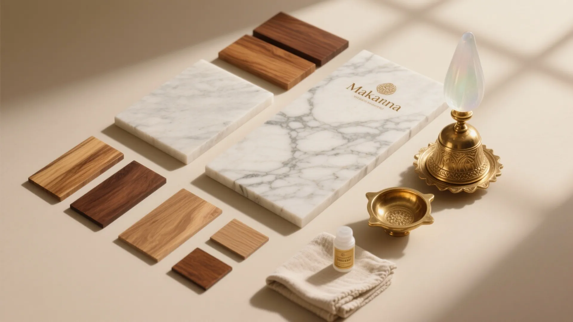 Stone and wood for a grounded, timeless feel