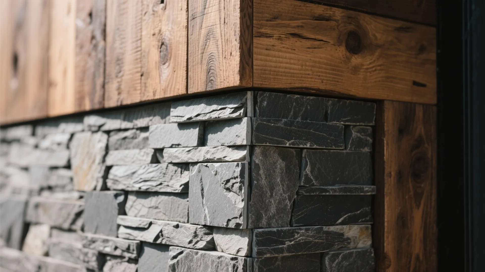 Natural Stone & Reclaimed Wood: Textural Accents with Honest Materiality