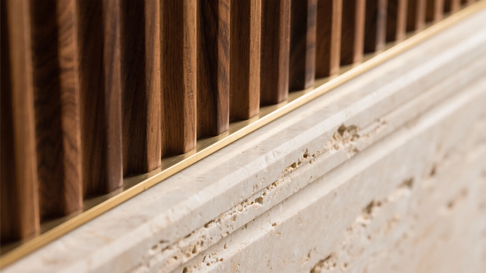 Statement Stone and Wood Accents