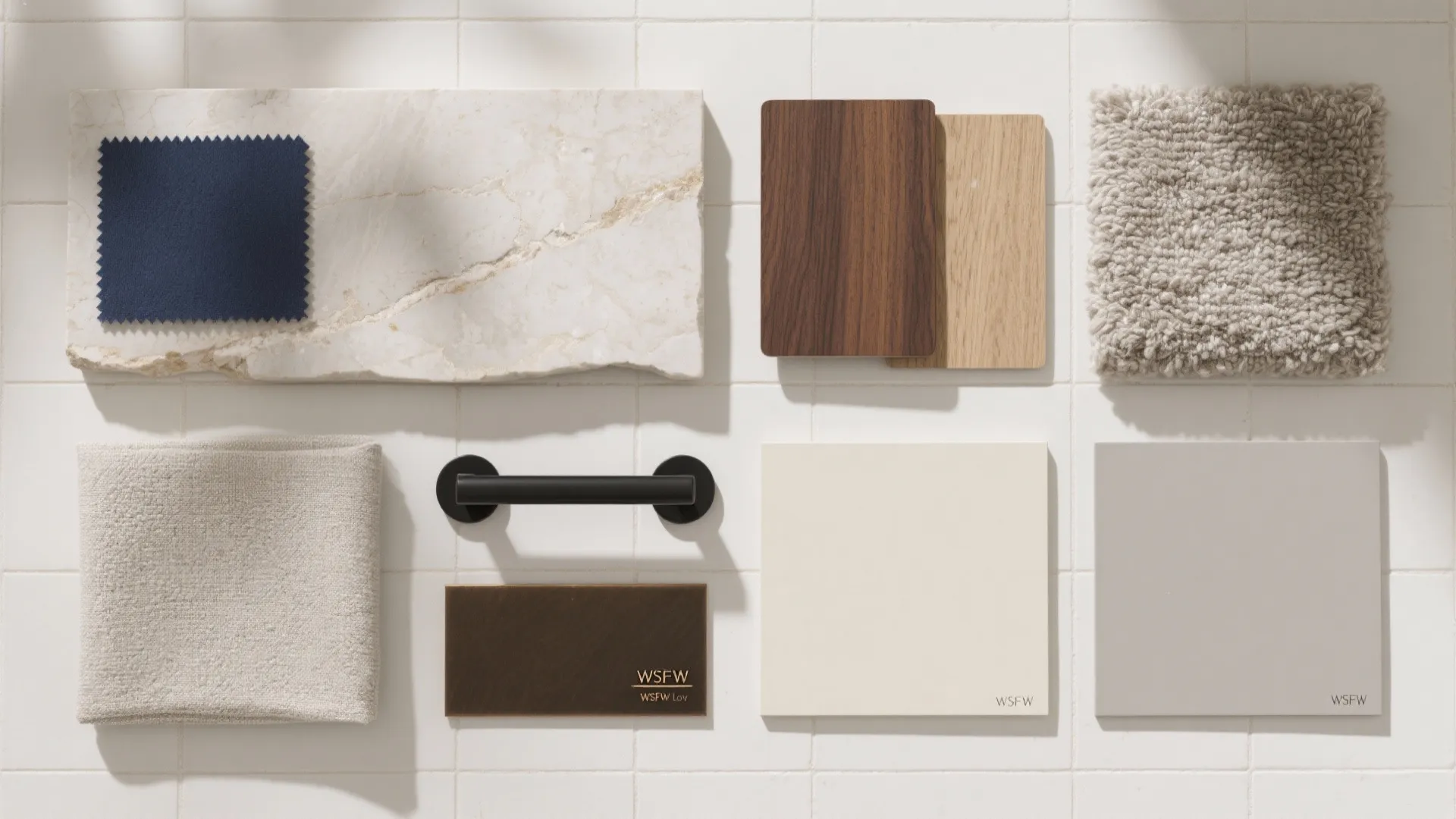Curated Materials: Stone, Wood, and Soft Textiles