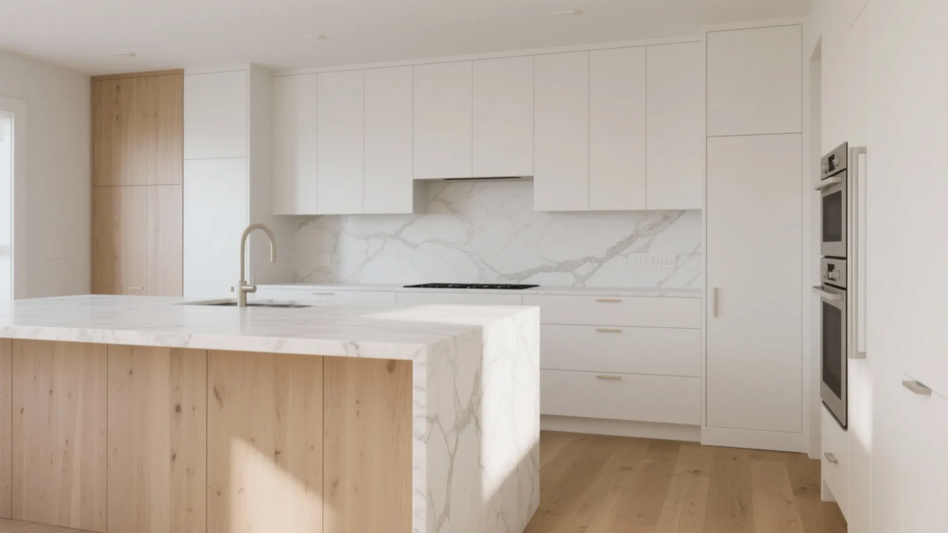 Let stone veins and gentle wood tones whisper