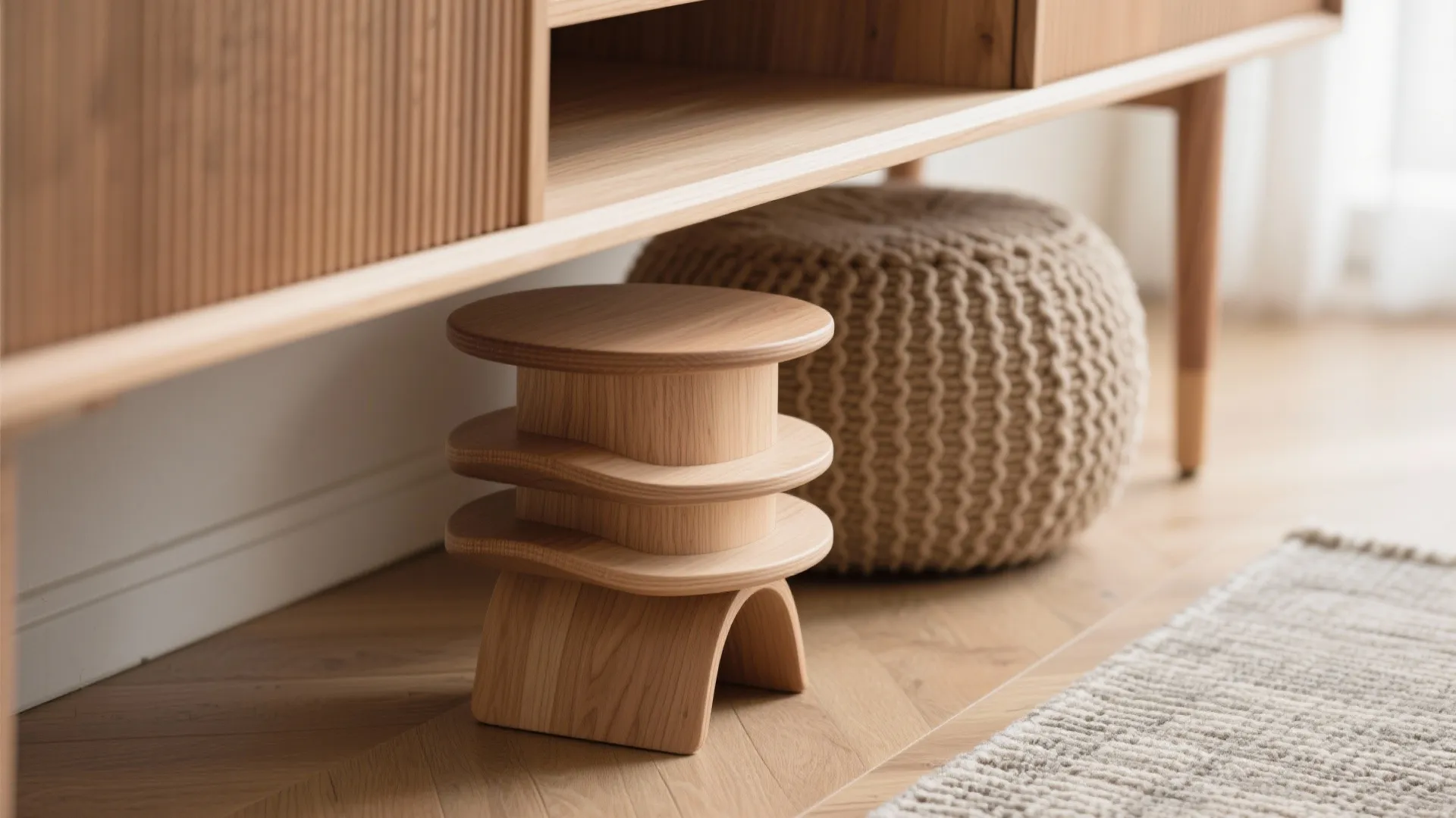 Nesting stools, poufs, and stackable seats