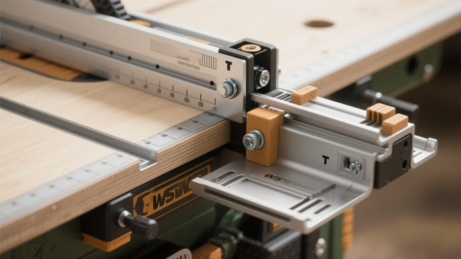4. Built-in Stop Blocks and Flip-Out Fence