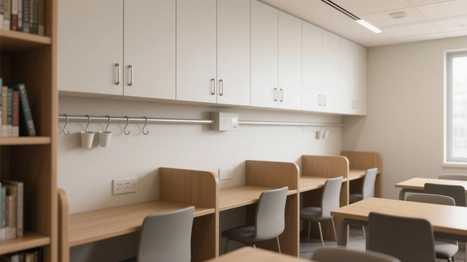 Minimalist storage walls that hush visual noise