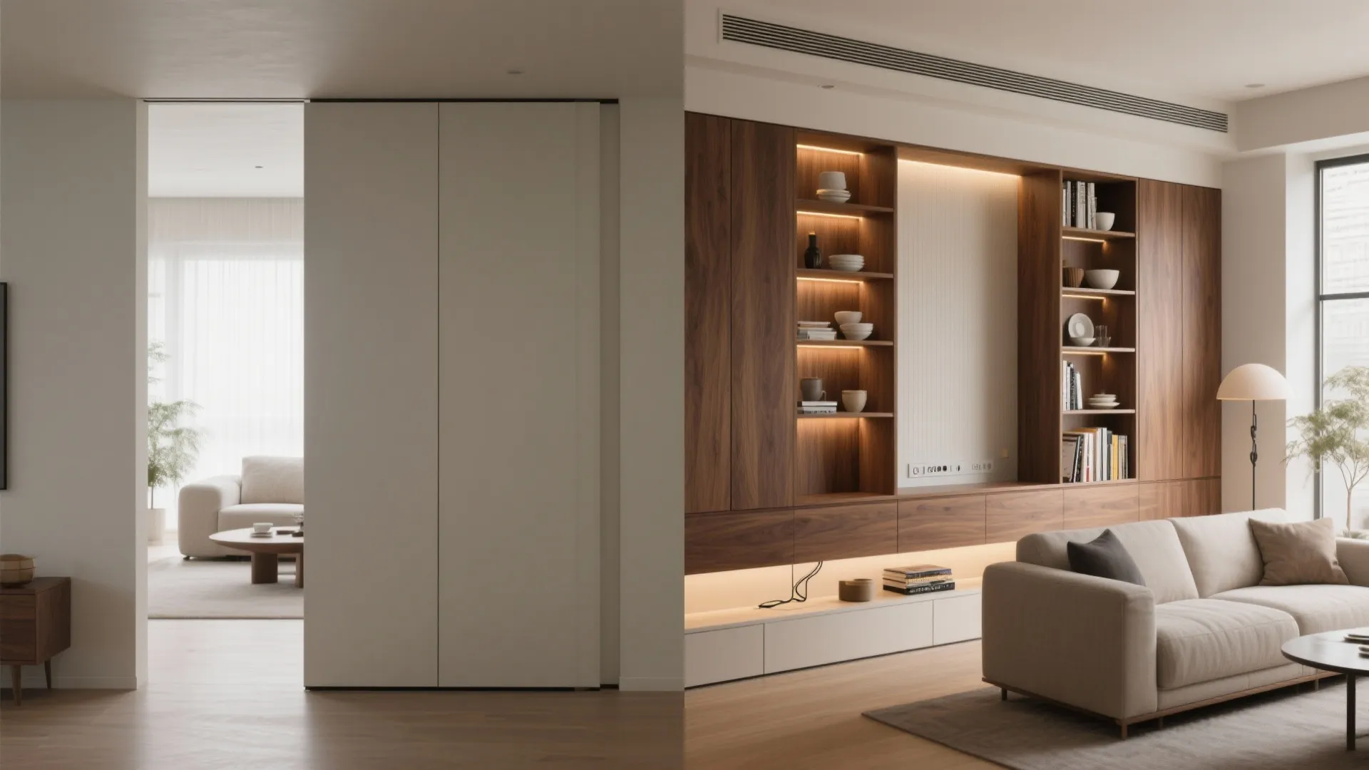 Double-Sided Storage Wall with Pass-Through (Workhorse Divider)