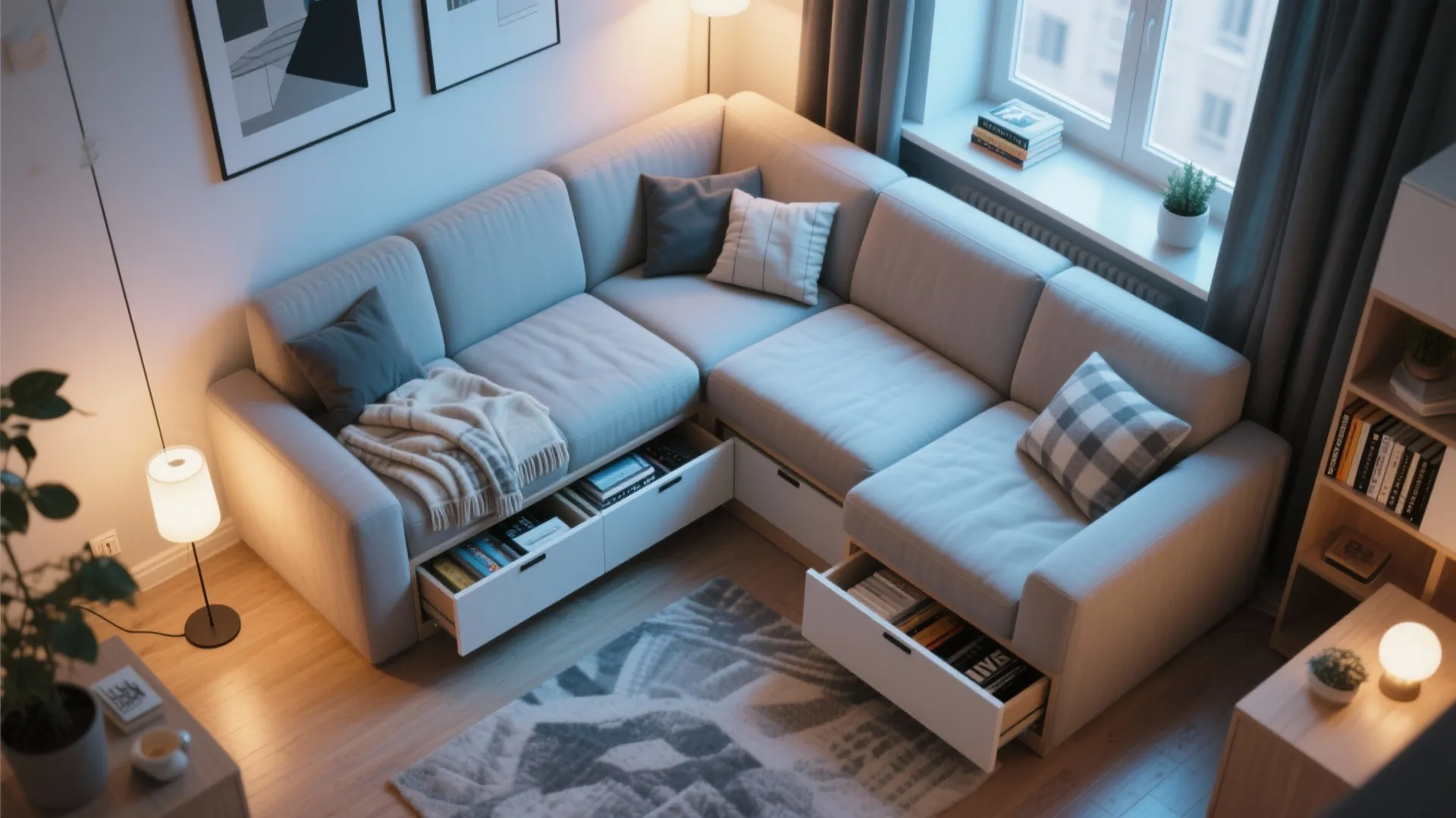 4. Built-in Storage Base