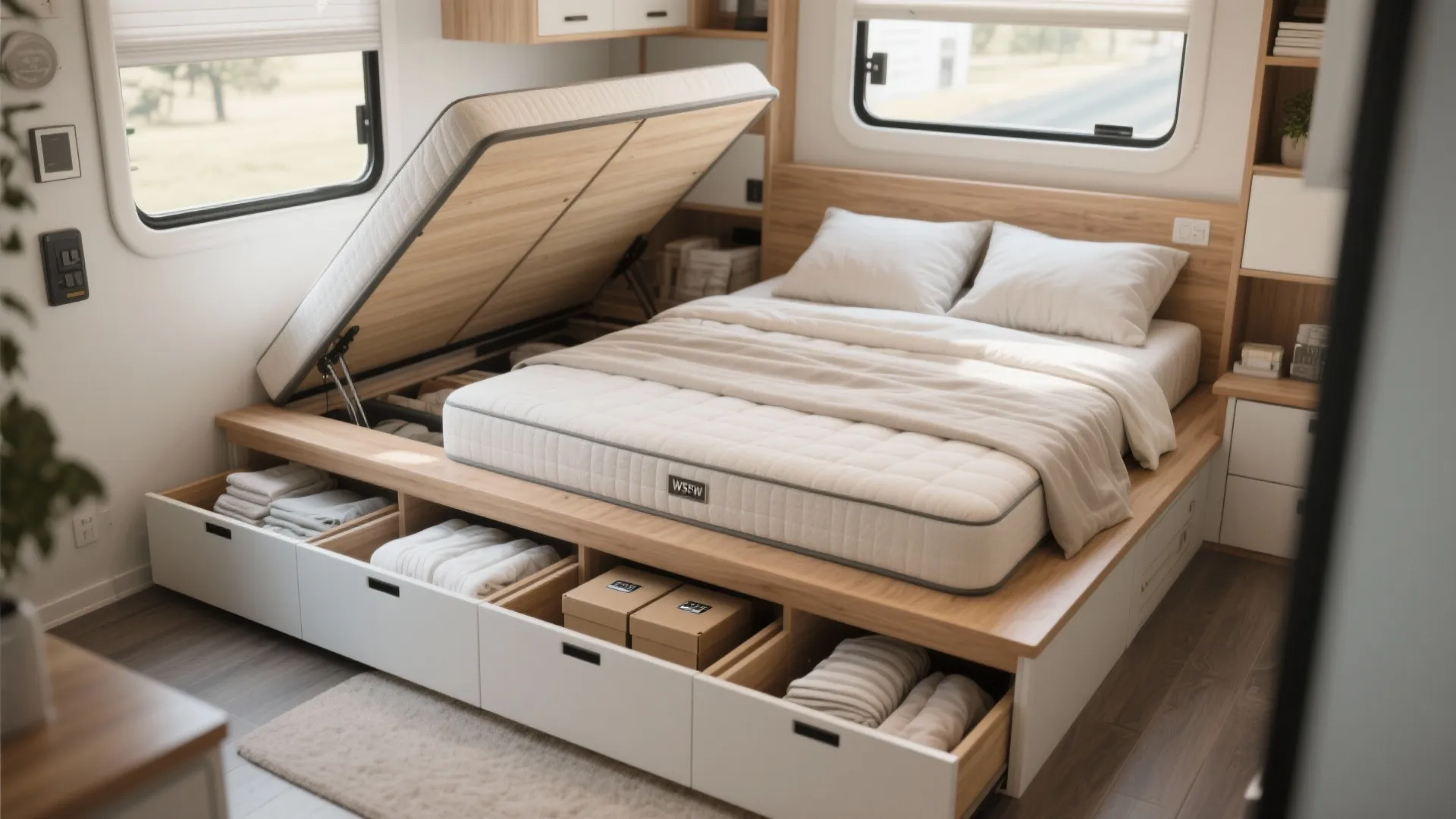 1. Choose a multi-functional bed