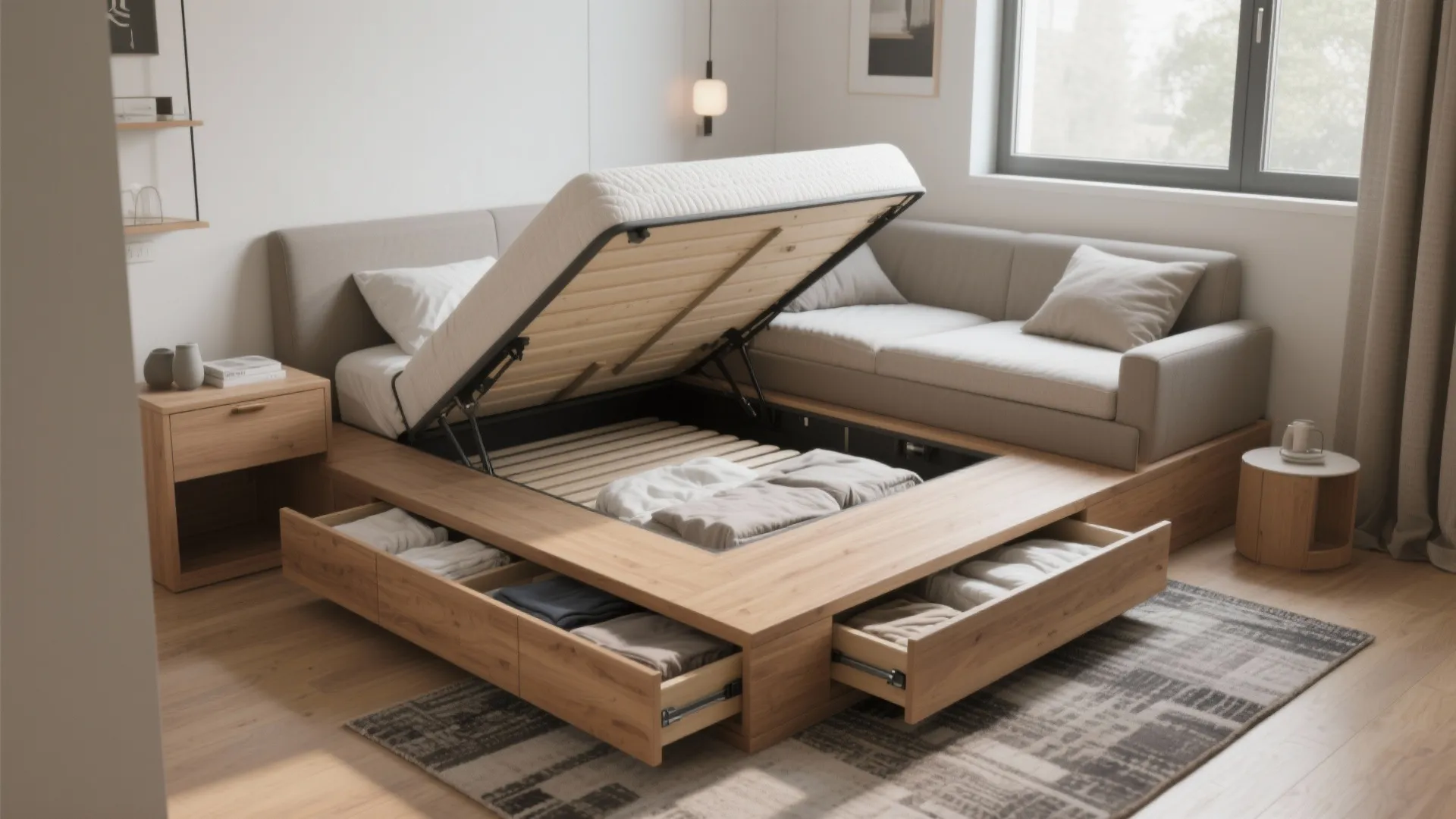 2. Multifunctional Bed Solutions