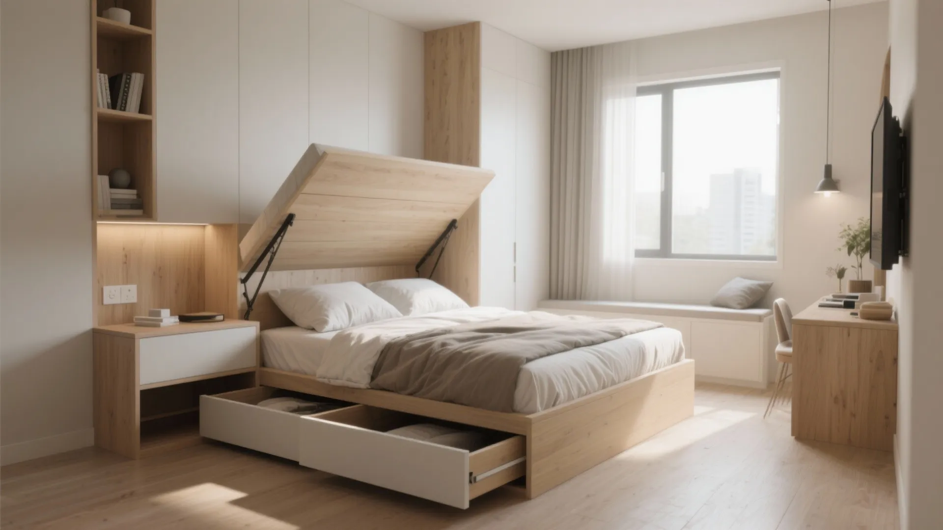 4. Multi-Functional Bed Frames