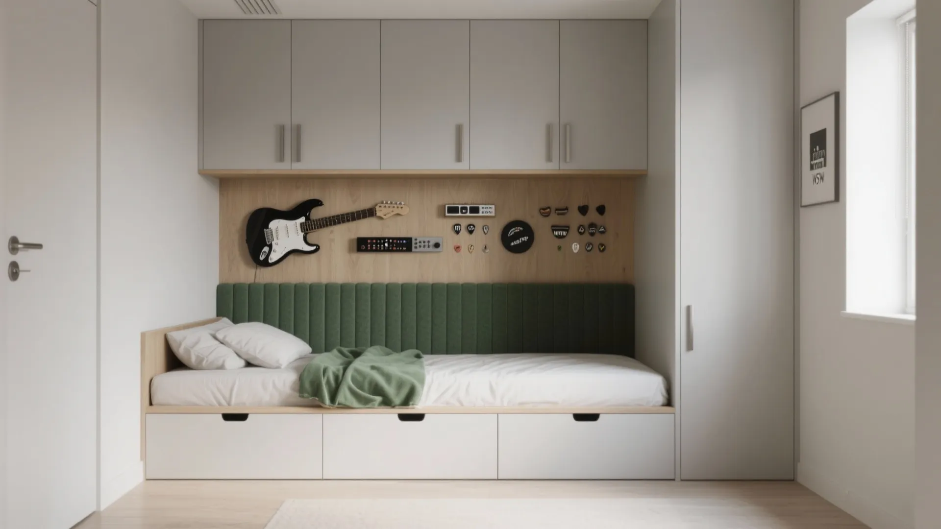 Storage-First Bed Wall (Platform or Daybed)