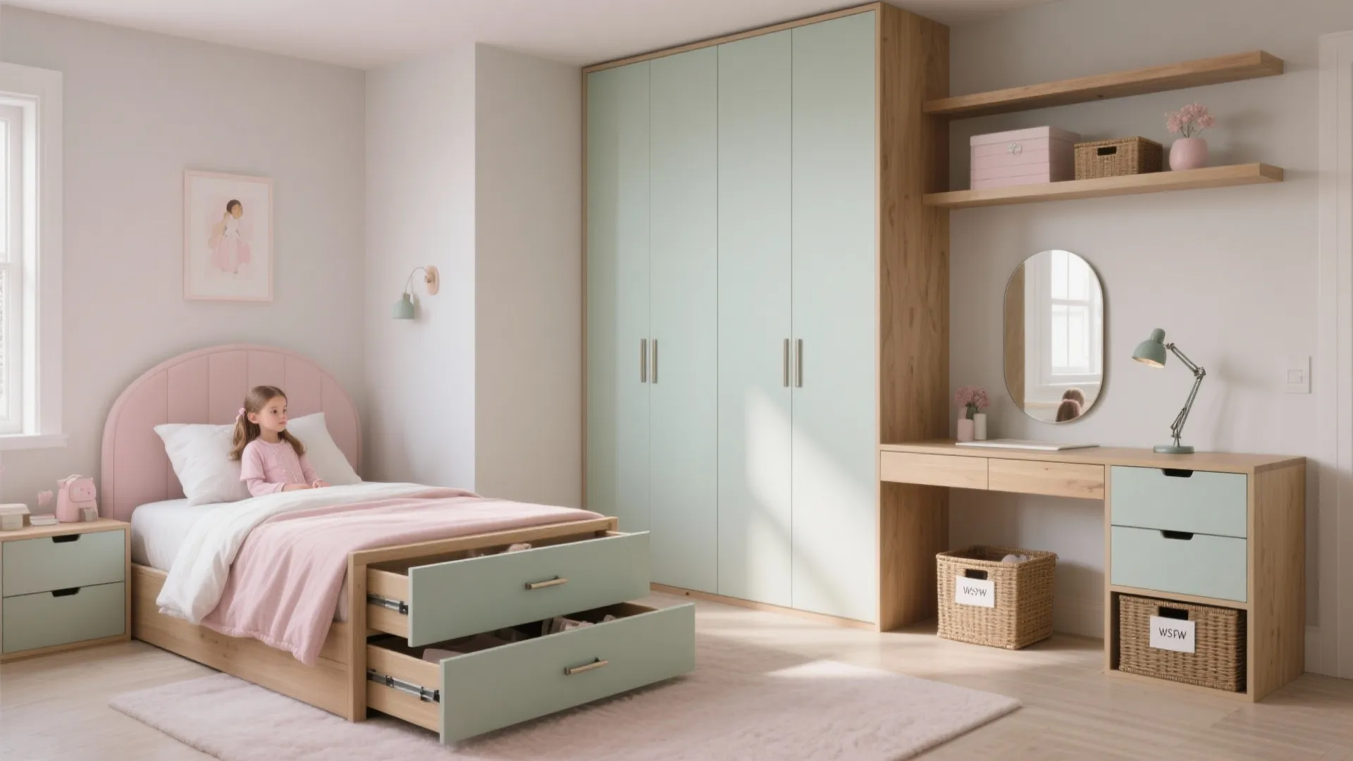 2) Space-Savvy Storage and Multi-Tasking Furniture