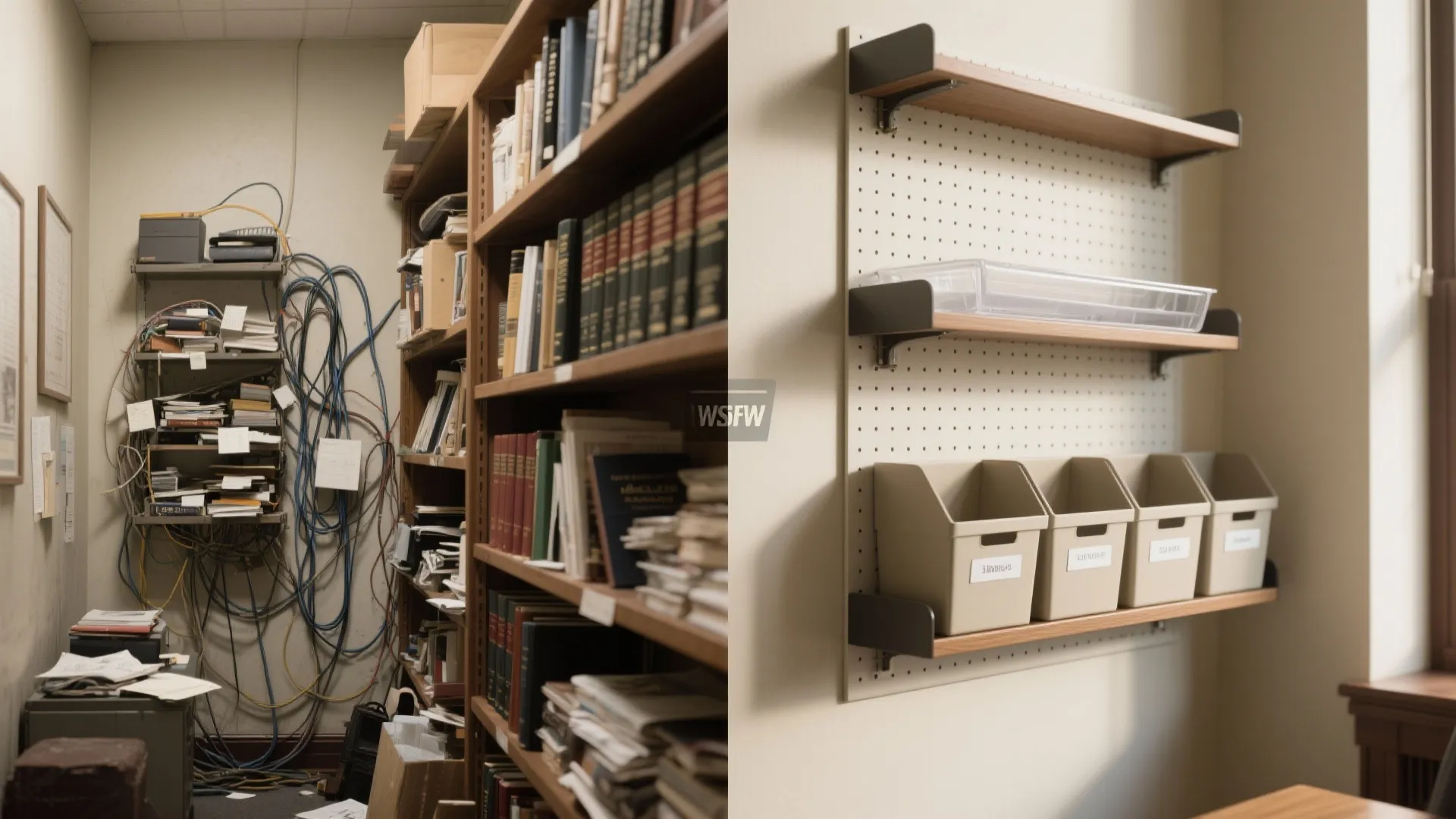 Minimalist storage that keeps briefs visible, not messy